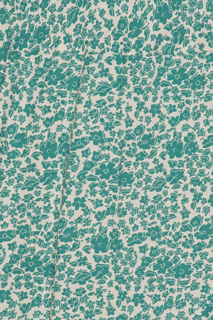 MilleIC Kjole - Grøn Blomsterprint