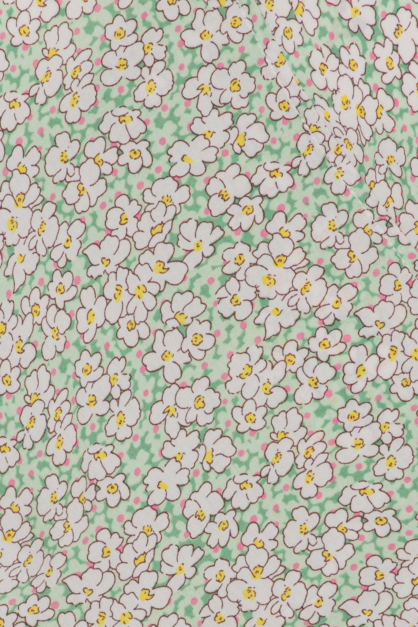 MilleIC Kjole - Grøn Blomsterprint