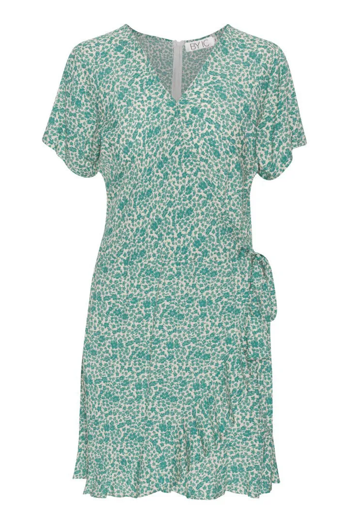 MilleIC Kjole - Grøn Blomsterprint