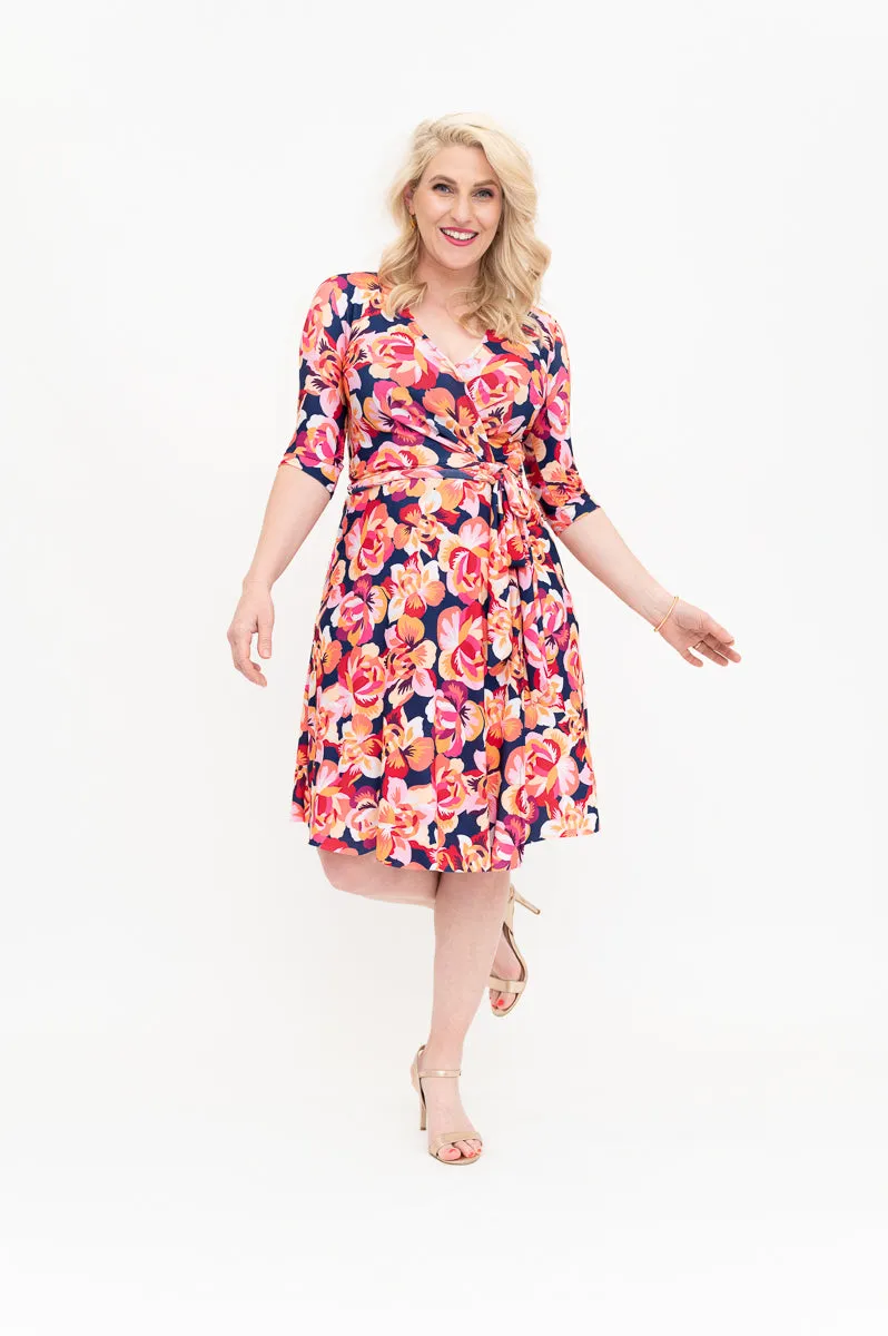 MINA Blue - Wrap Dress