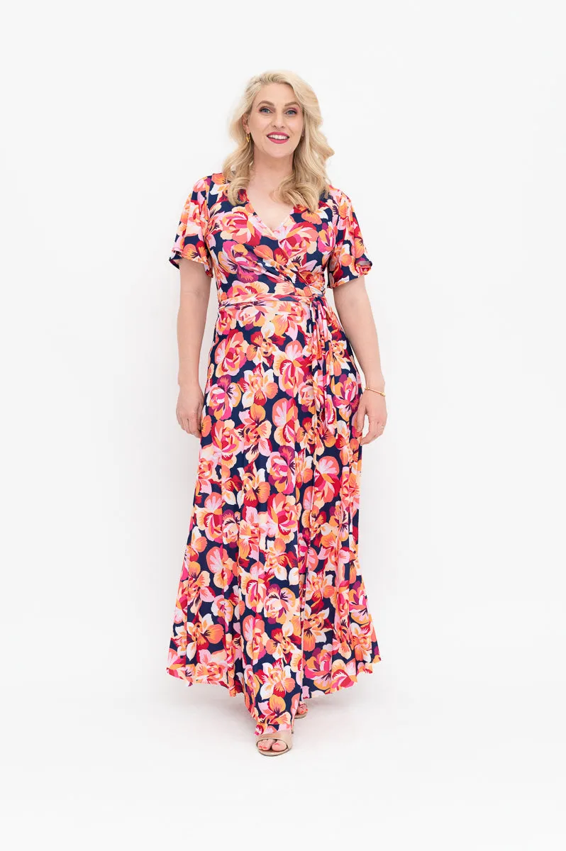 MINA Blue - Wrap Dress