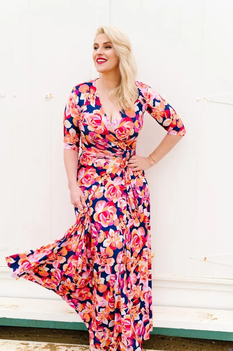 MINA Blue - Wrap Dress