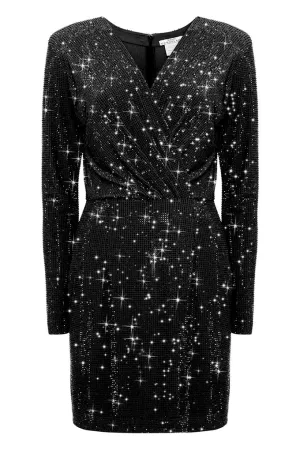 Mini dress with crystal wrap  Maison d'AngelAnn
