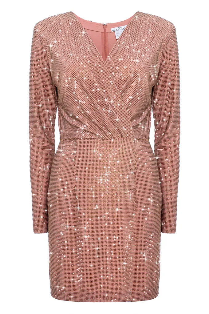 Mini dress with crystal wrap  Maison d'AngelAnn