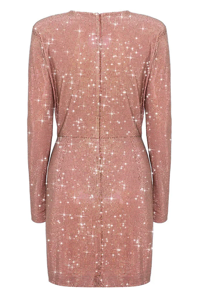 Mini dress with crystal wrap  Maison d'AngelAnn