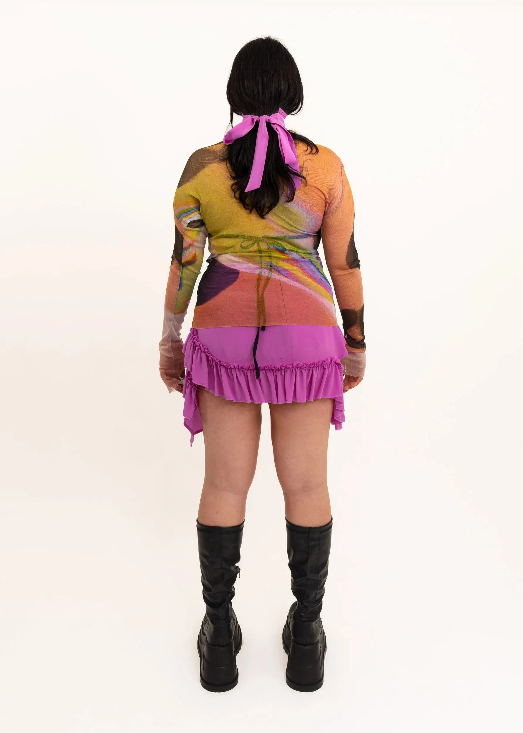 Mini Fray Skirt- Orchid Silk *BB exclusive*