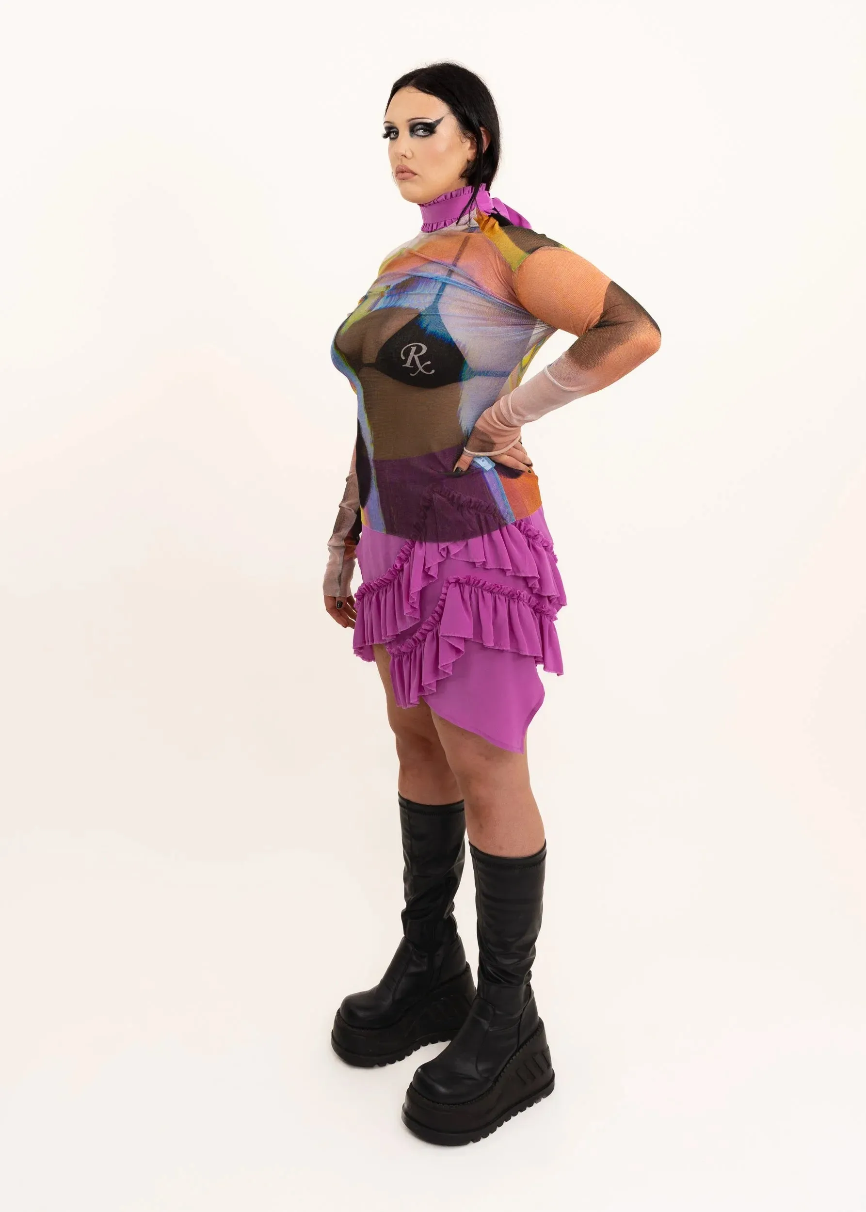 Mini Fray Skirt- Orchid Silk *BB exclusive*