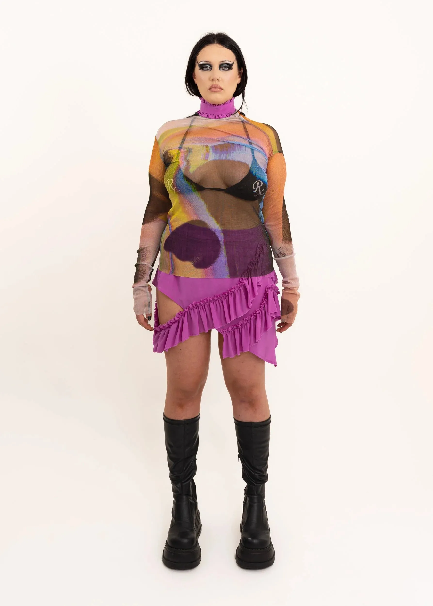 Mini Fray Skirt- Orchid Silk *BB exclusive*