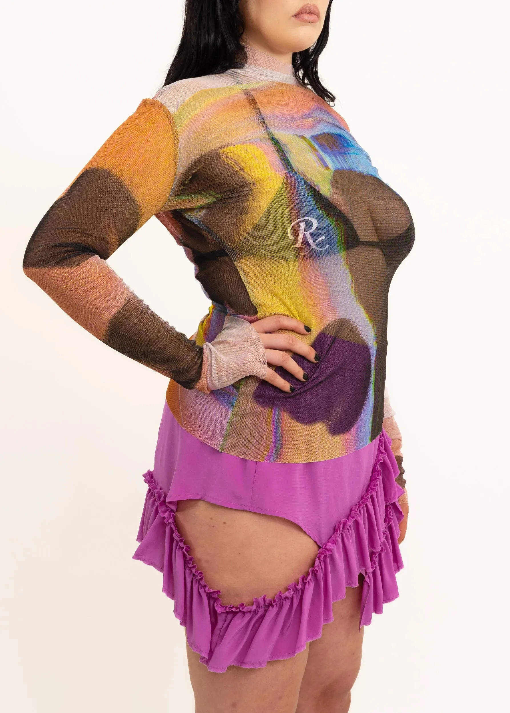 Mini Fray Skirt- Orchid Silk *BB exclusive*