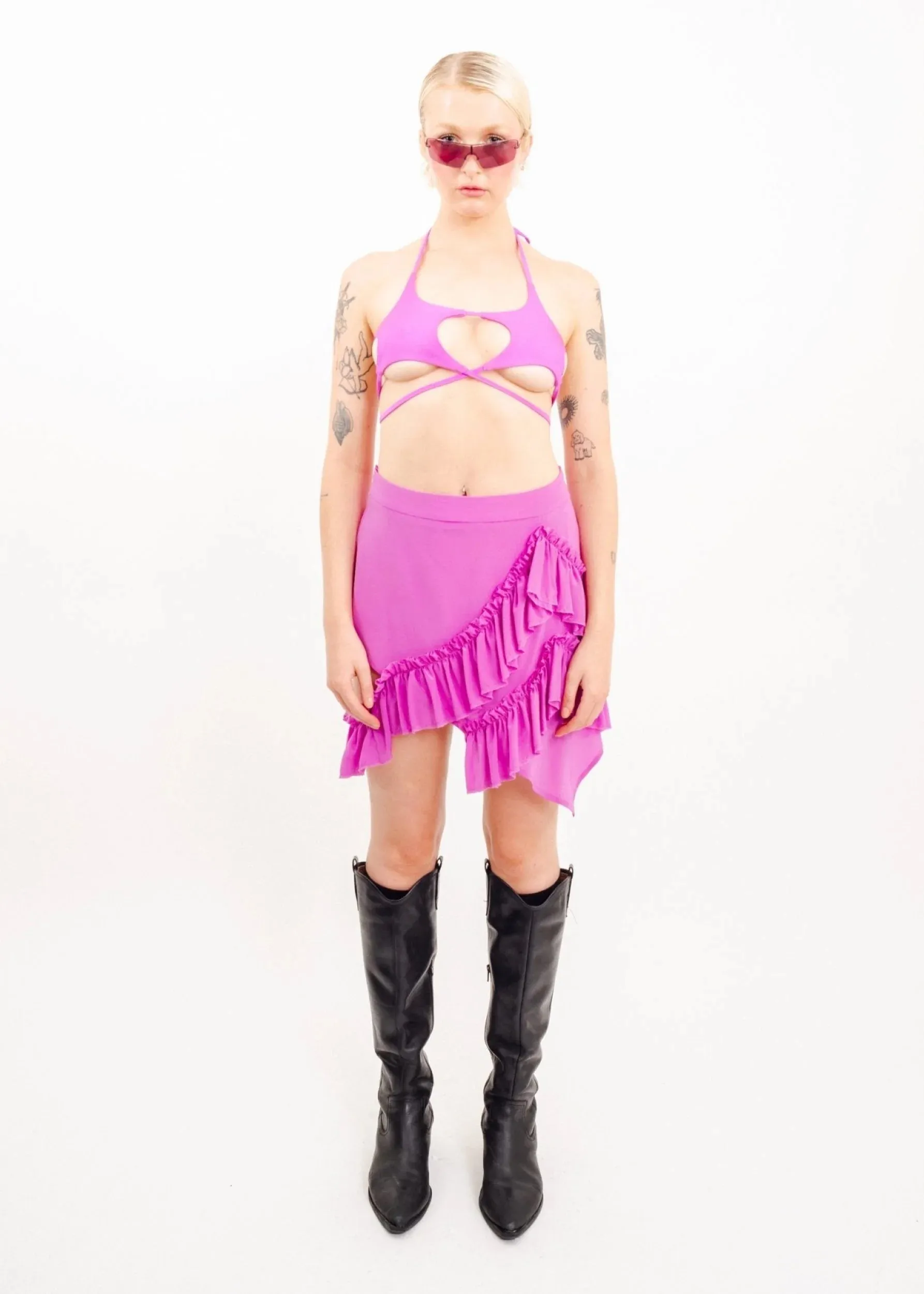 Mini Fray Skirt- Orchid Silk *BB exclusive*