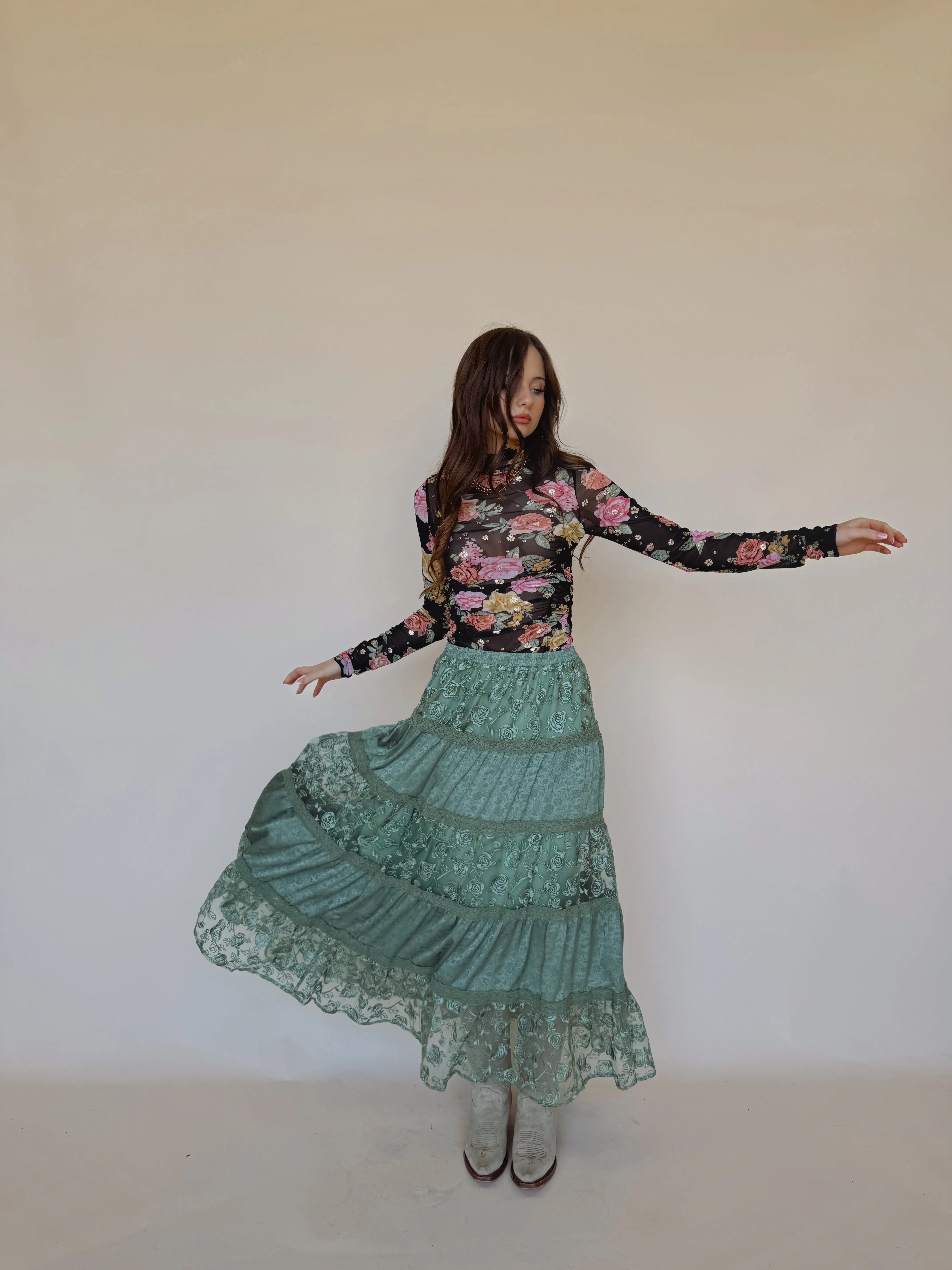 Mistletoe Maxi Skirt