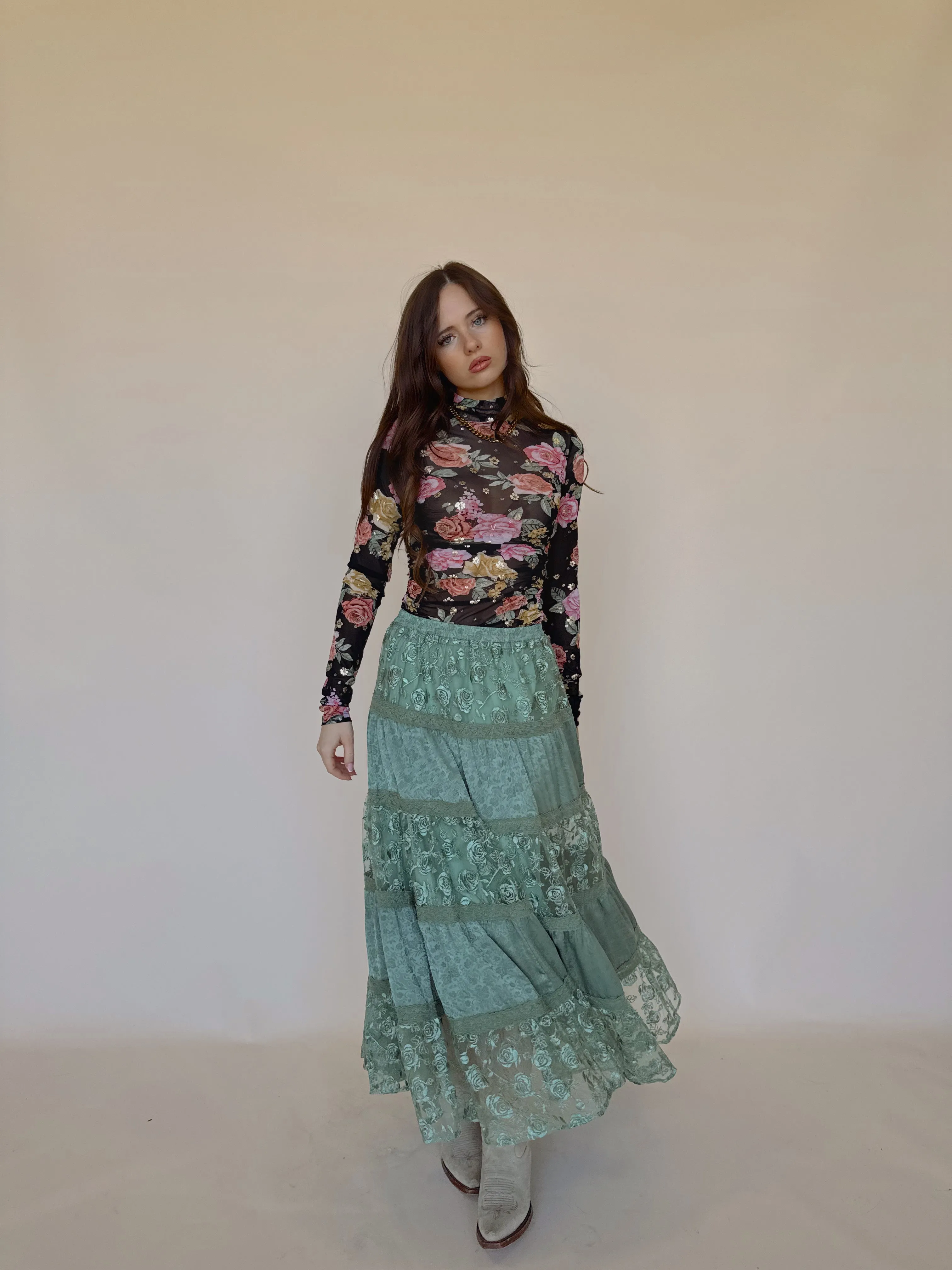 Mistletoe Maxi Skirt