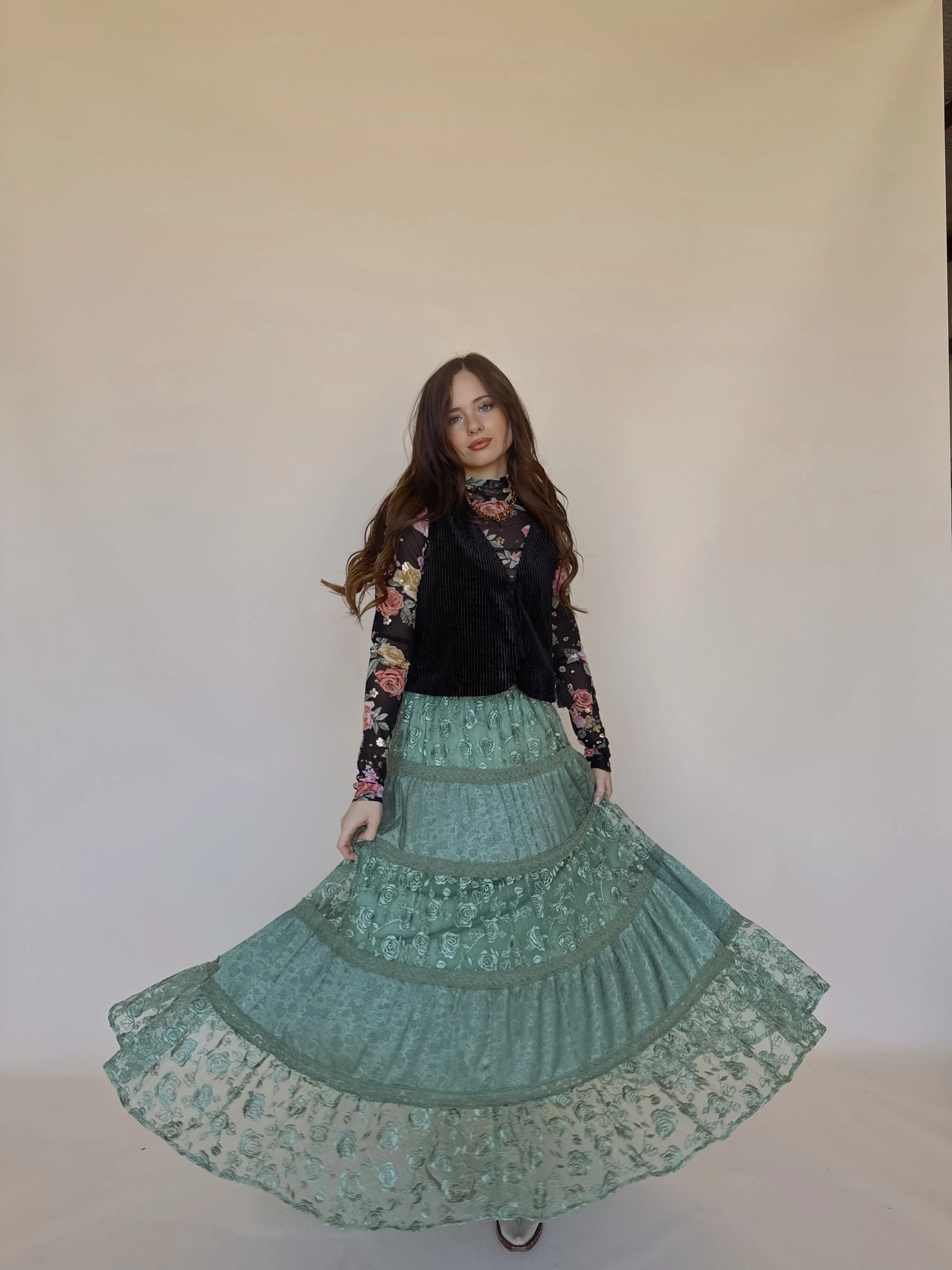 Mistletoe Maxi Skirt