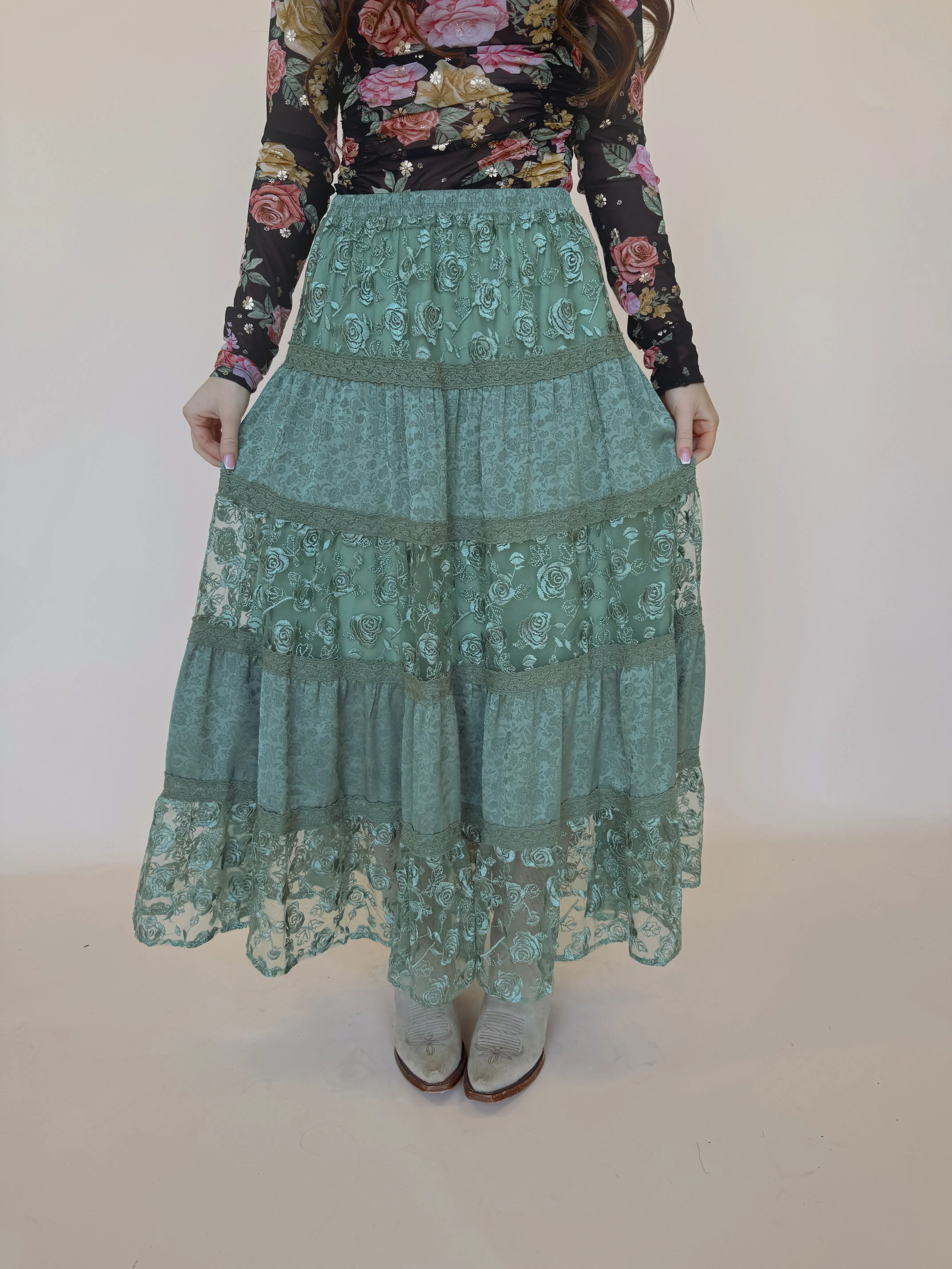 Mistletoe Maxi Skirt