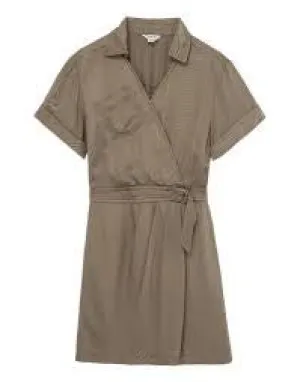 Mock Wrap Dress