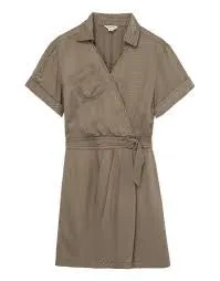 Mock Wrap Dress