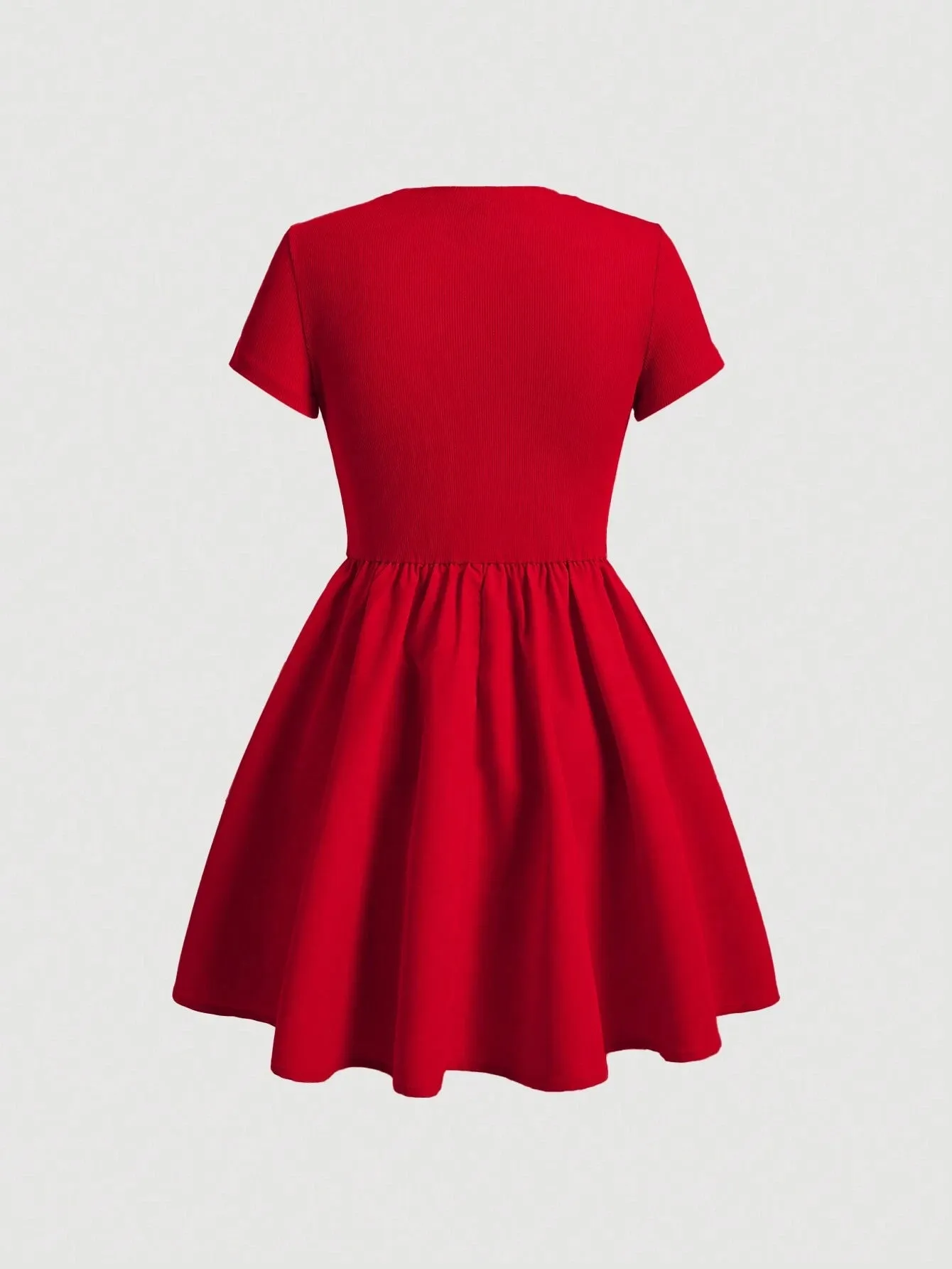MOD Solid Color Flare Hem Women’s Dress