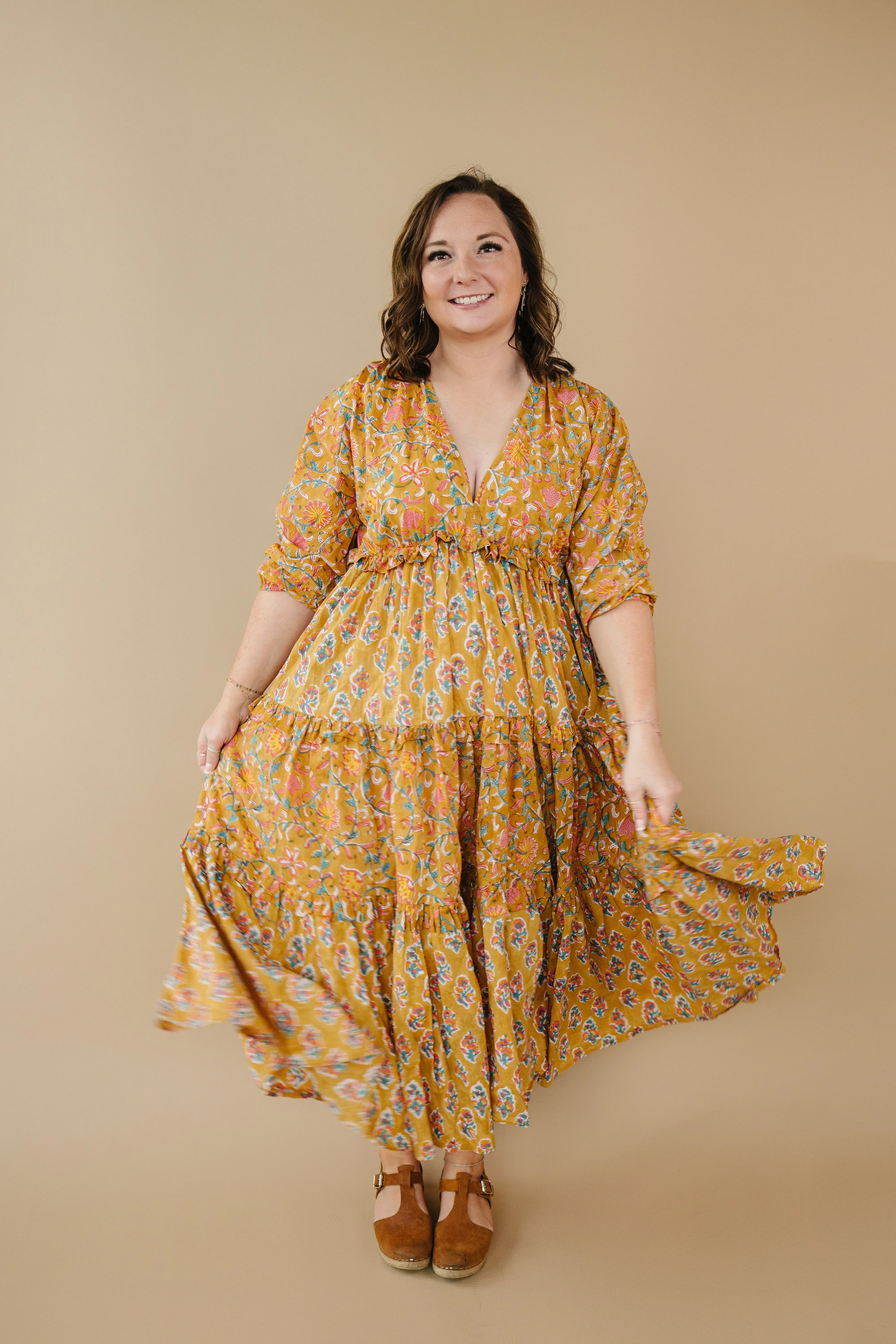 Mynah Signature dress-'HENNA VINES'-one size