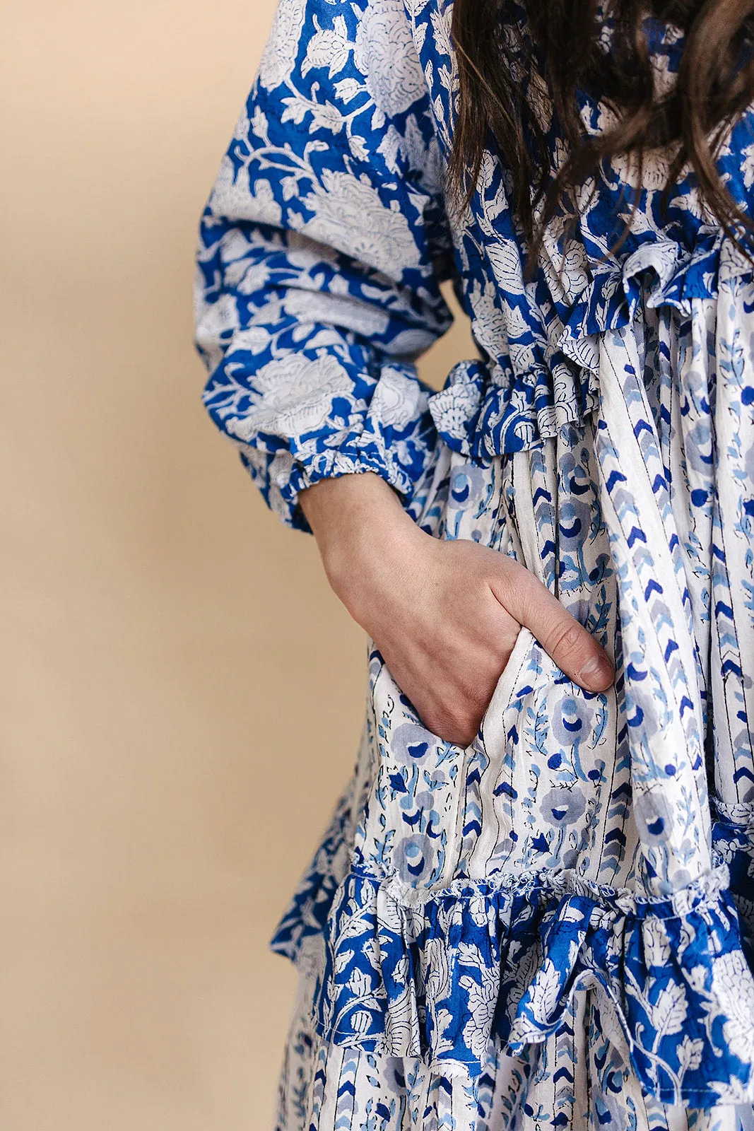 Mynah signature dress-'PORCELAIN'-mini length-one size