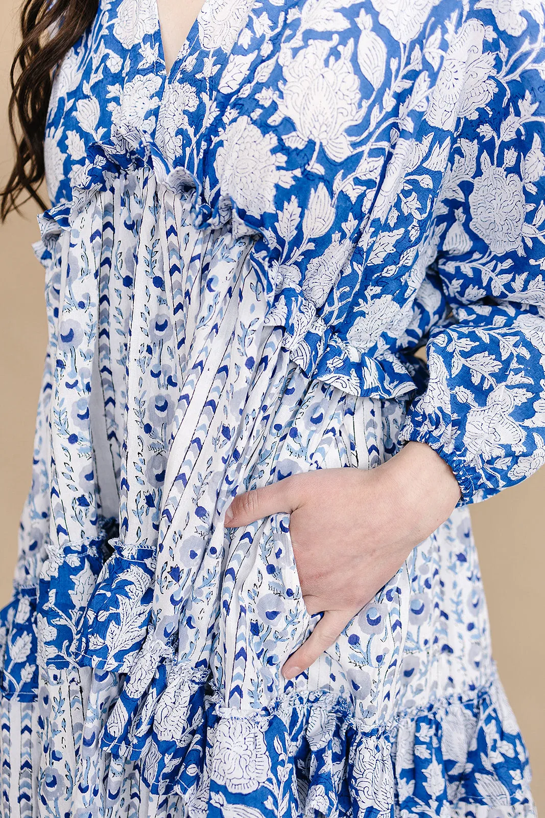 Mynah signature dress-'PORCELAIN'-mini length-one size