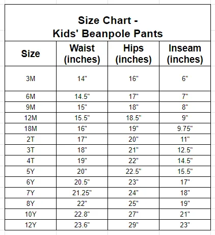 Nap Time Beanpole Pants And Shorts