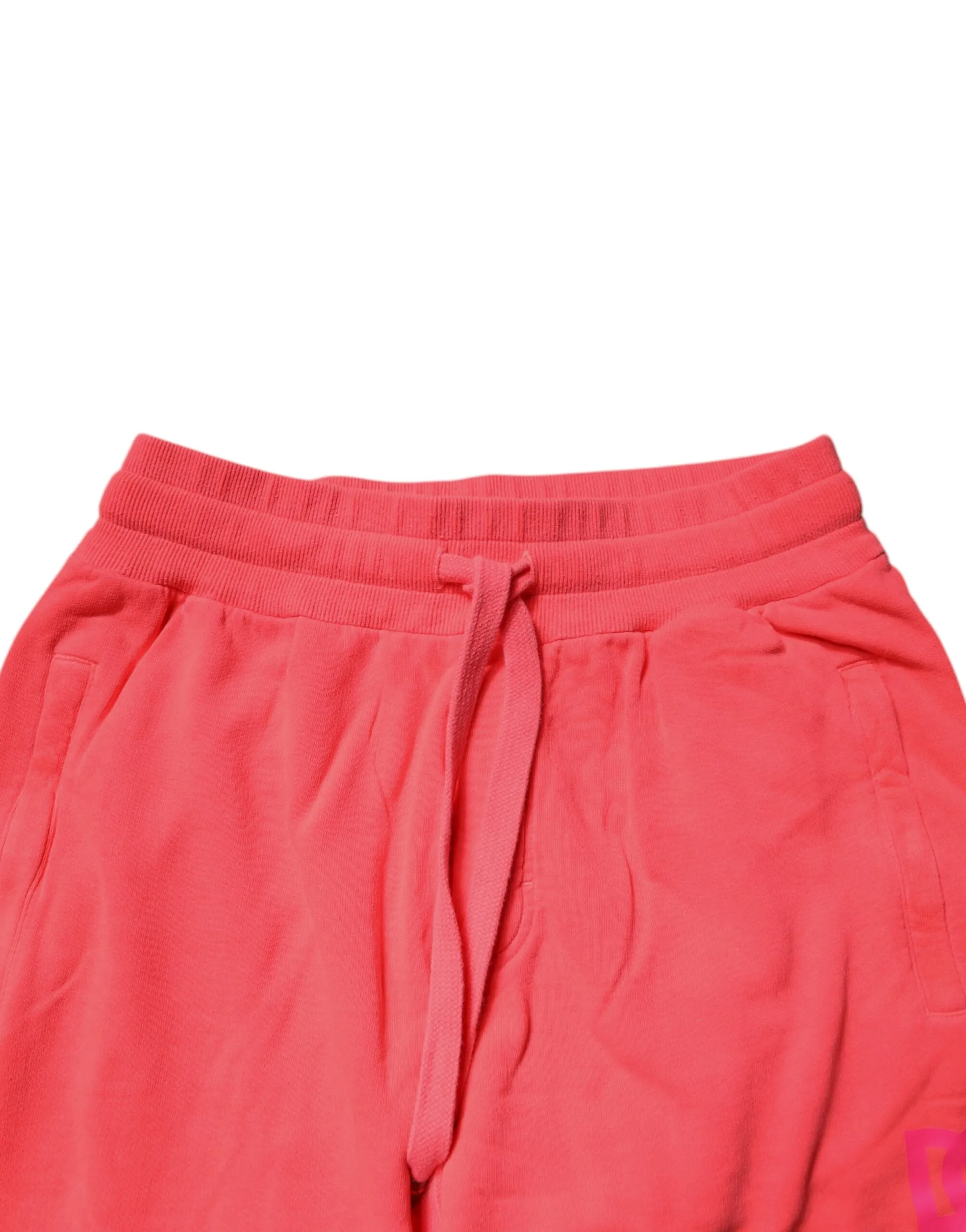 Neon Red Cotton Jogger Men Sweatpants Pants