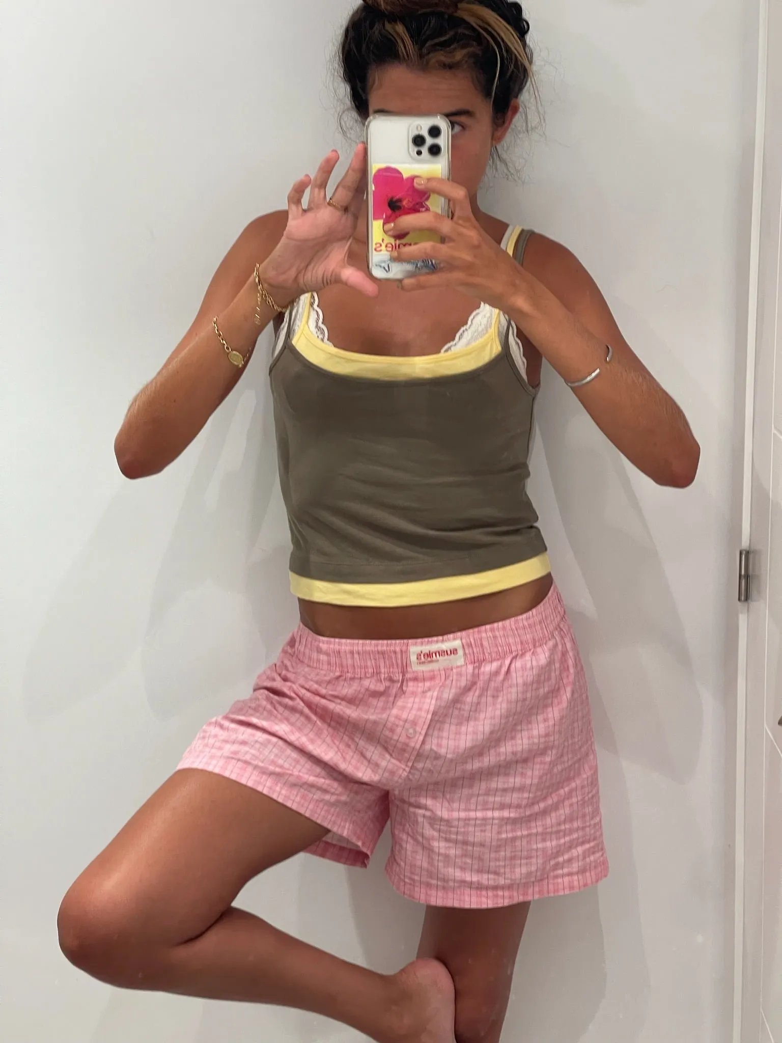 Not from my Boyfriend Shorts Pink