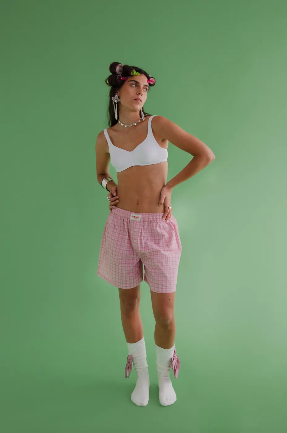 Not from my Boyfriend Shorts Pink