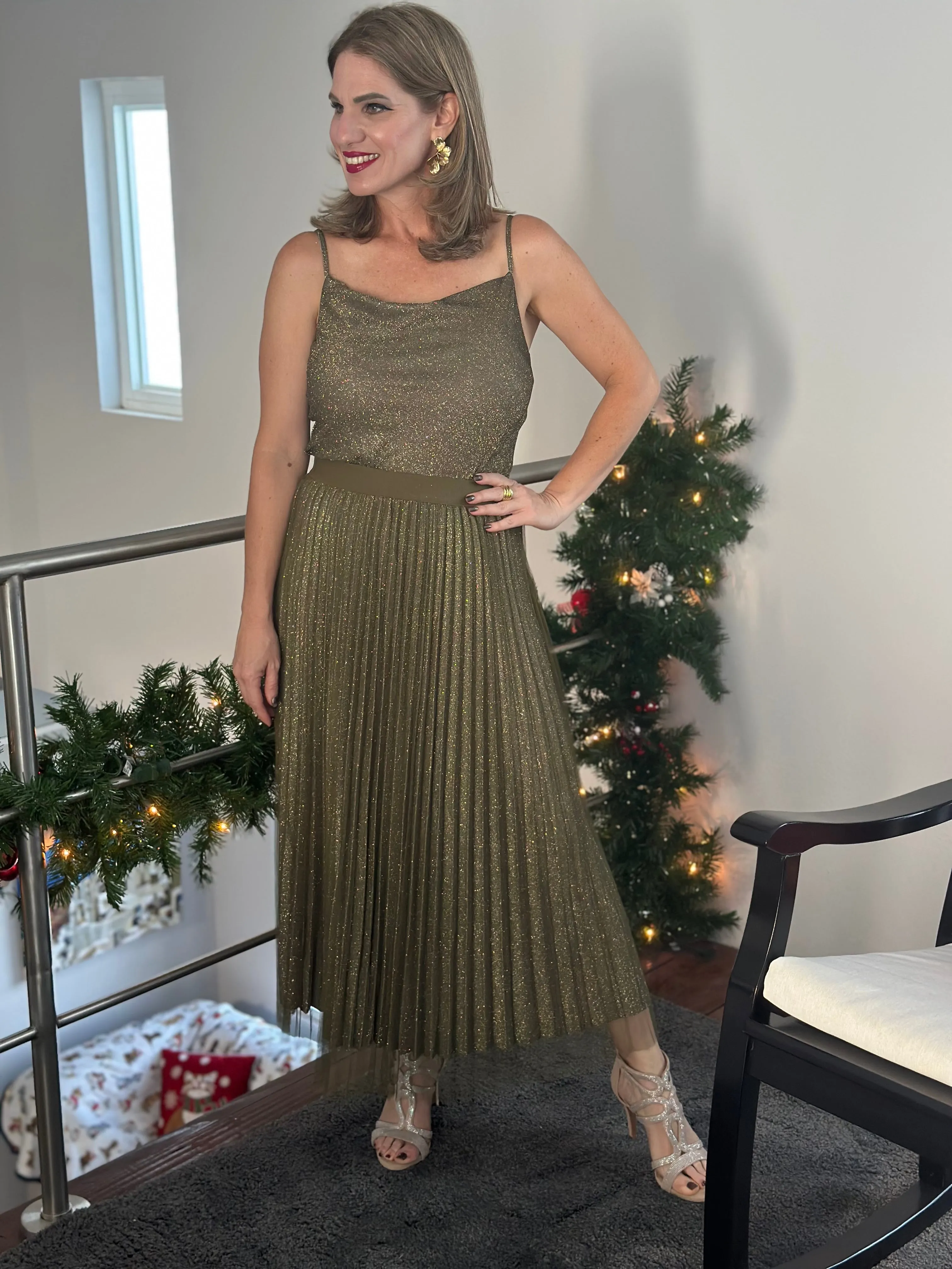 Olive Green Maxi Skirt