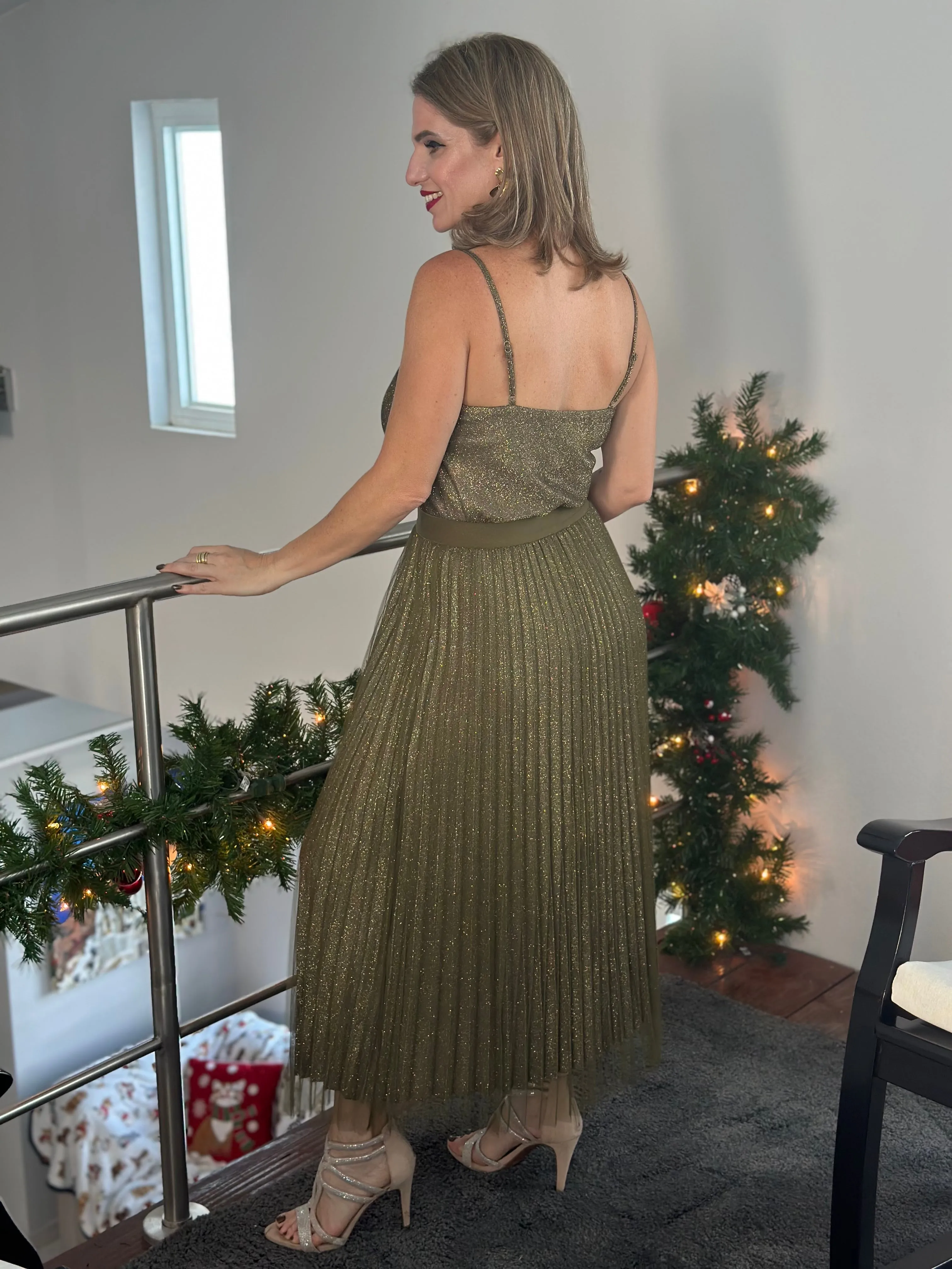 Olive Green Maxi Skirt