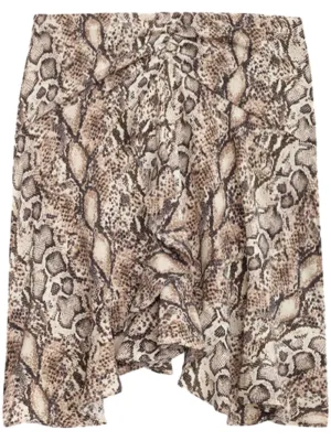 Ozany printed mini skirt