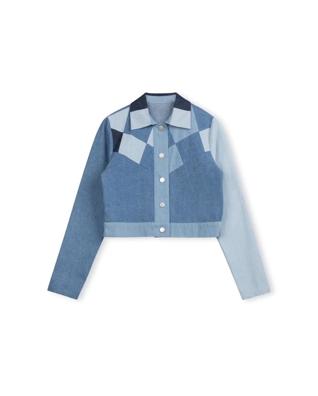 Patched Denim Jacket