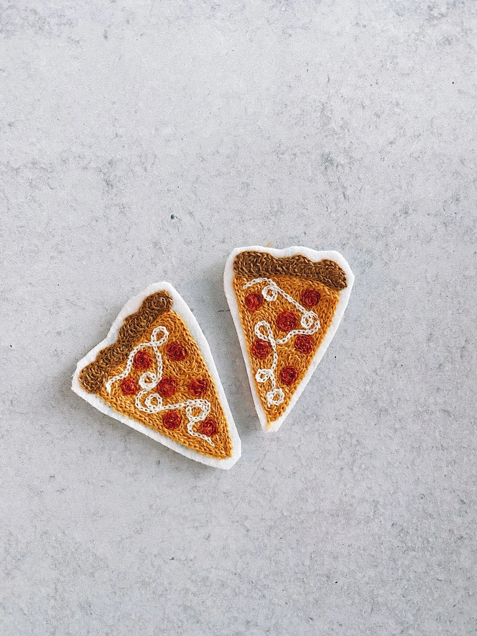 Pepperoni Pizza Patch Set of 2