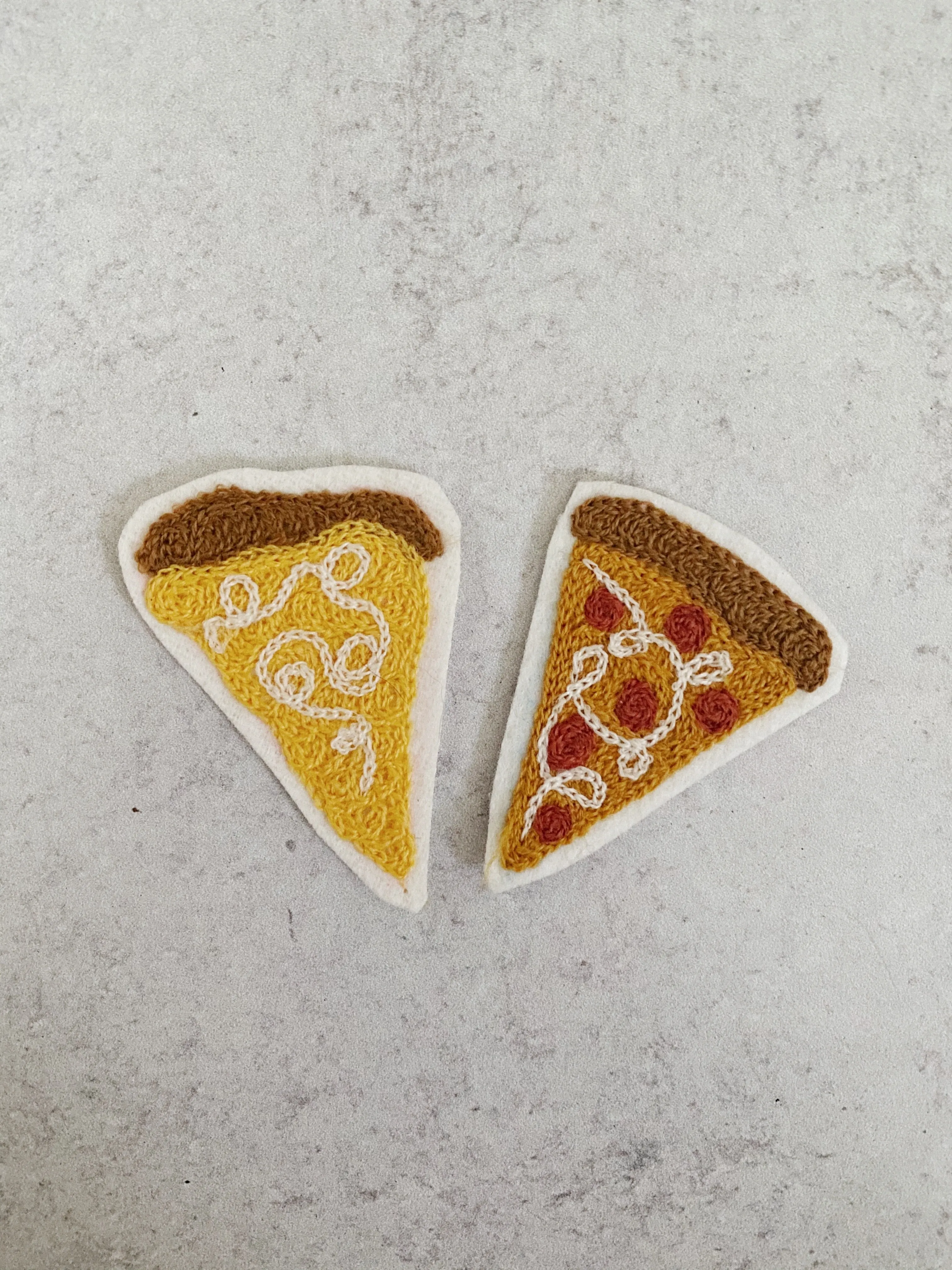 Pepperoni Pizza Patch Set of 2