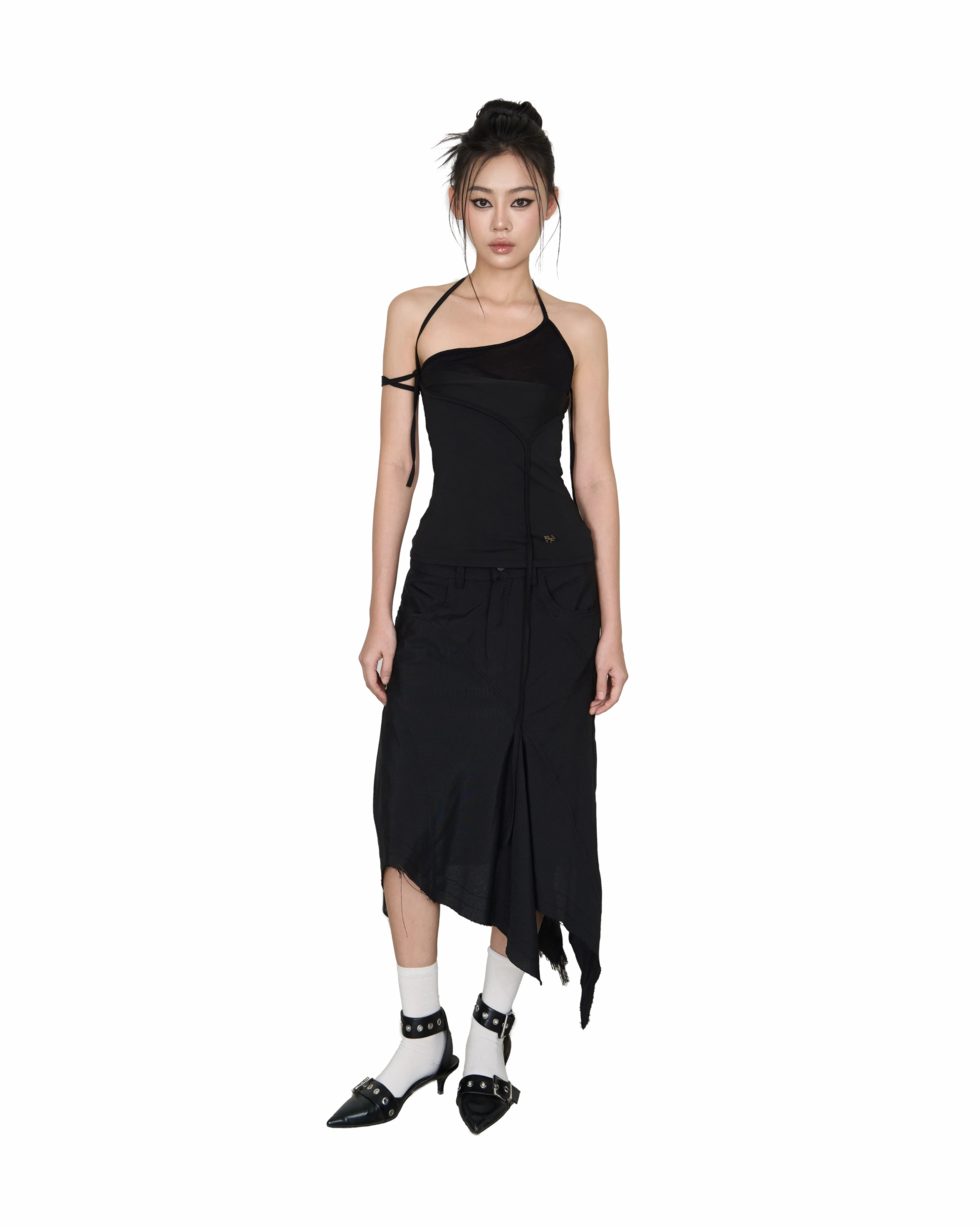 PLOP Panelled Asymmetrical Skirt