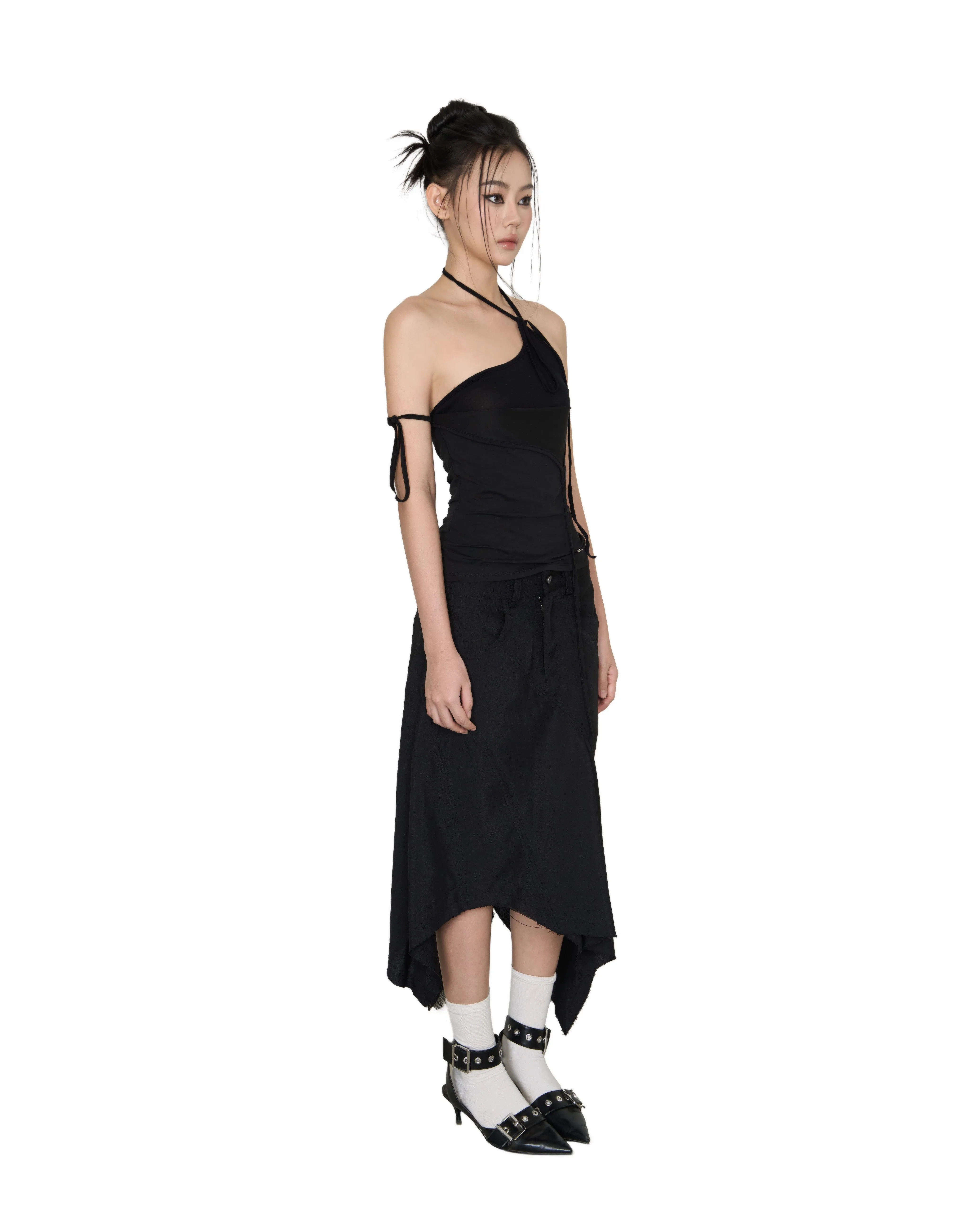 PLOP Panelled Asymmetrical Skirt