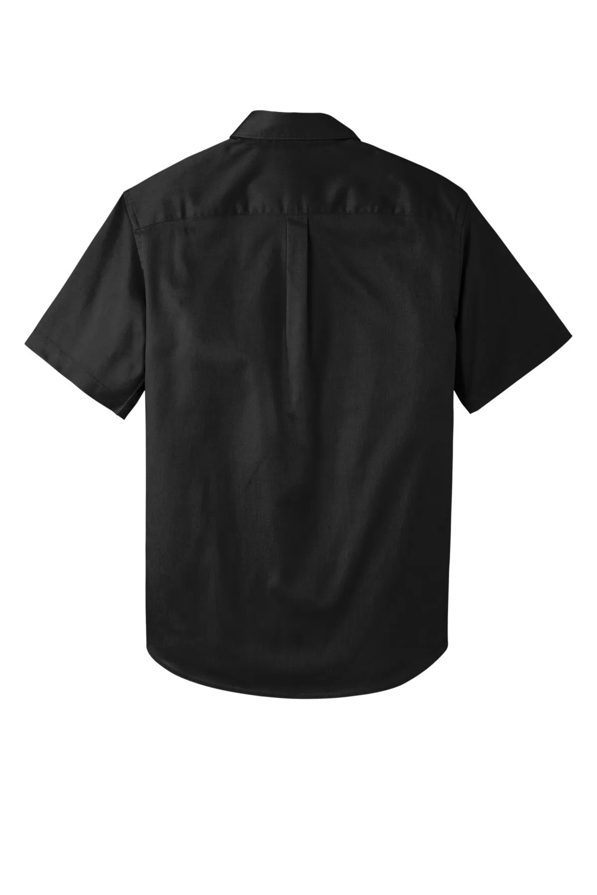 Port Authority Short Sleeve SuperPro React Twill Shirt. W809 Deep Black