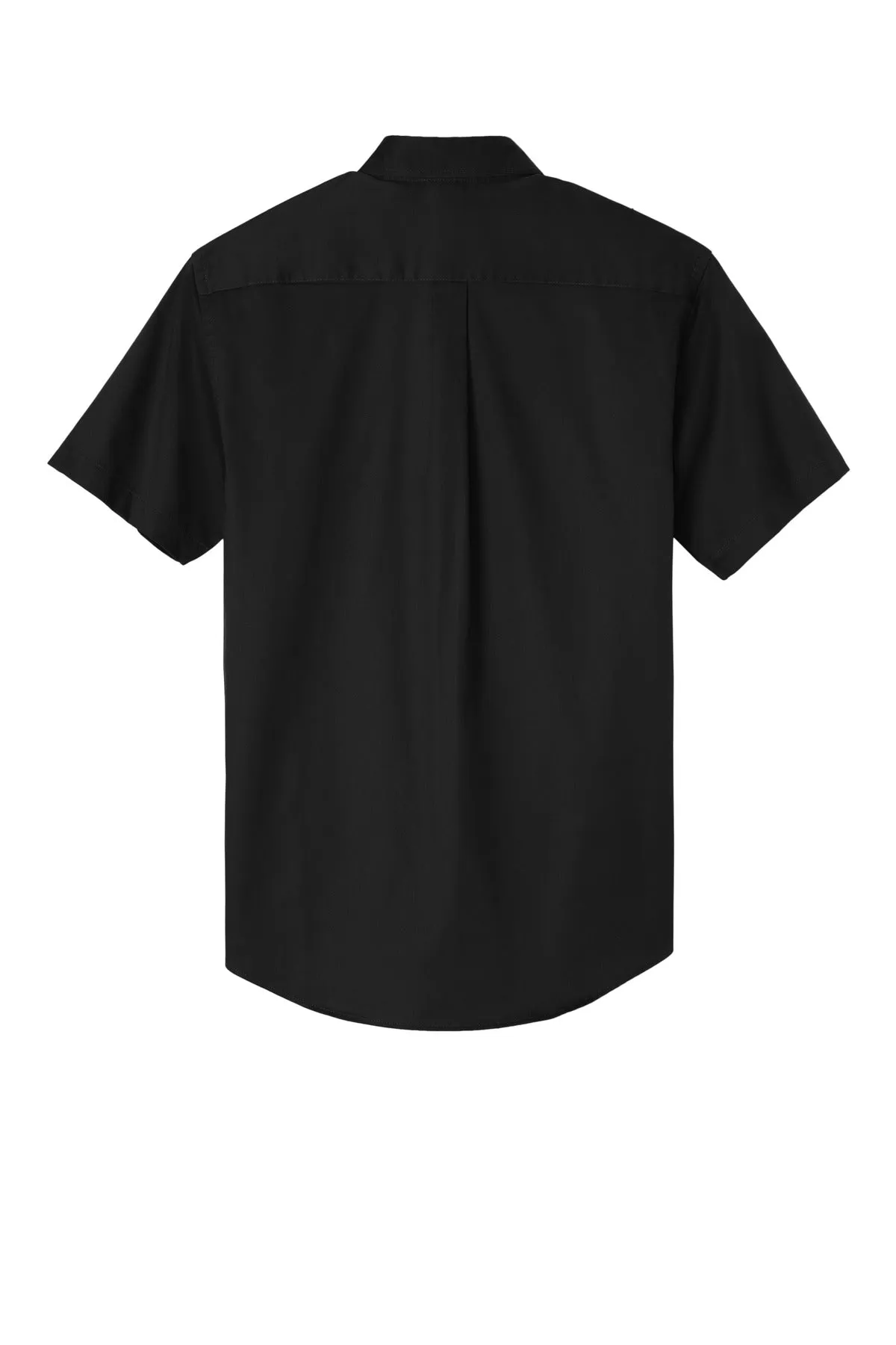 Port Authority Tall Short Sleeve Easy Care Shirt. TLS508 Black/ Light Stone Tall