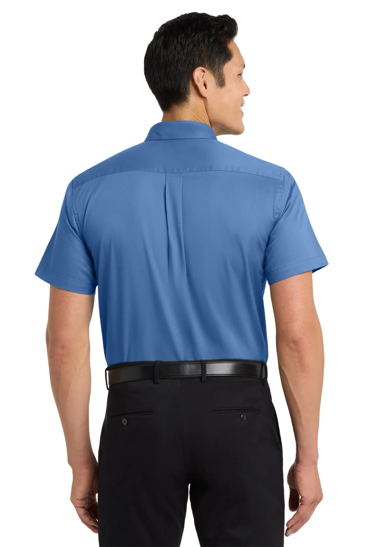 Port Authority Tall Short Sleeve Easy Care Shirt. TLS508 Ultramarine Blue Tall
