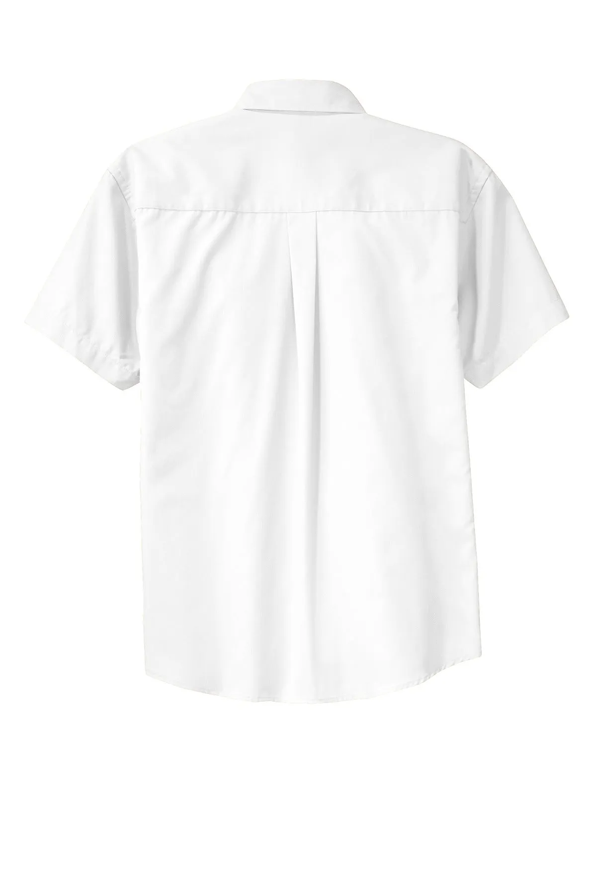Port Authority Tall Short Sleeve Easy Care Shirt. TLS508 White/ Light Stone Tall