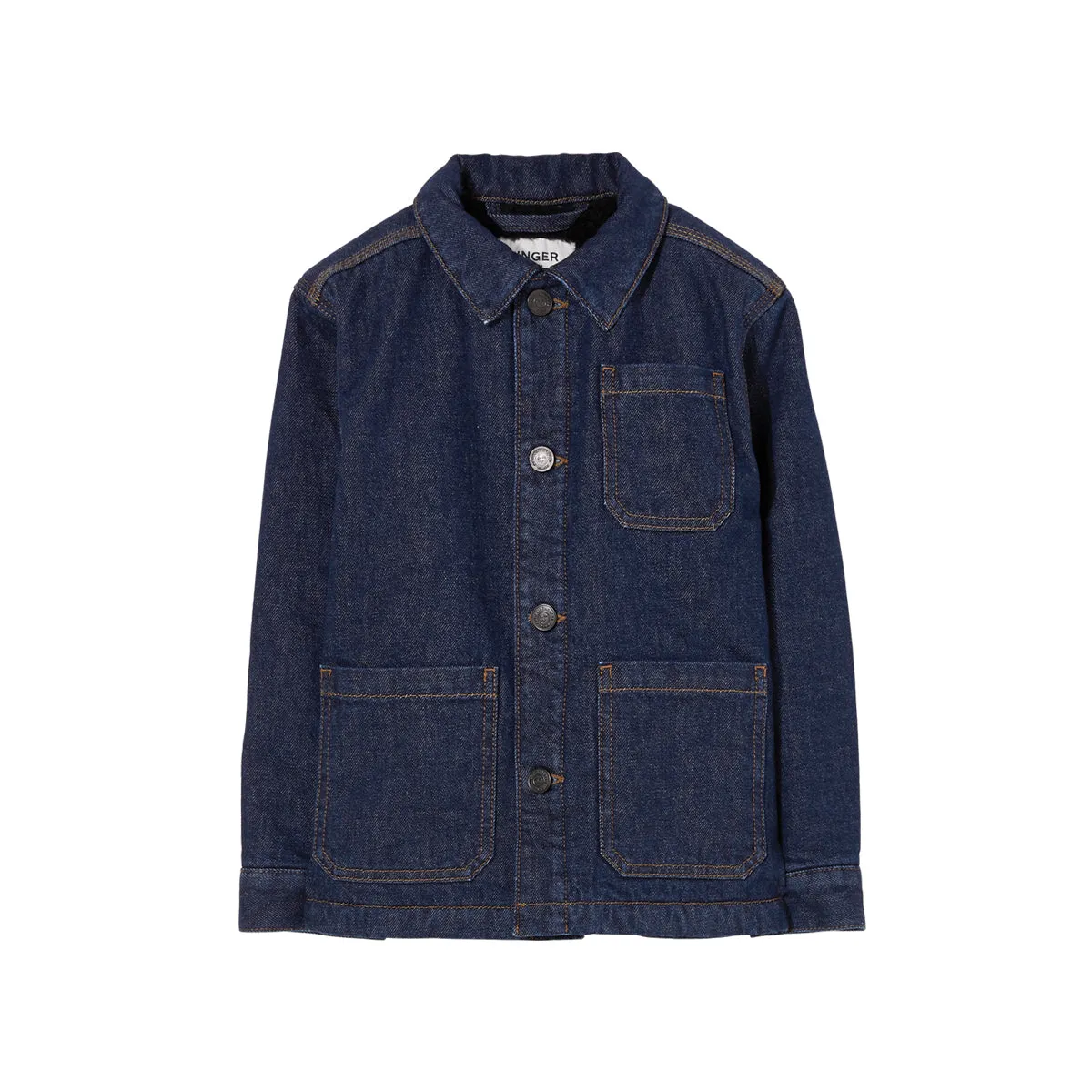 Raw Denim Blue - Multi pockets Jacket- Adults