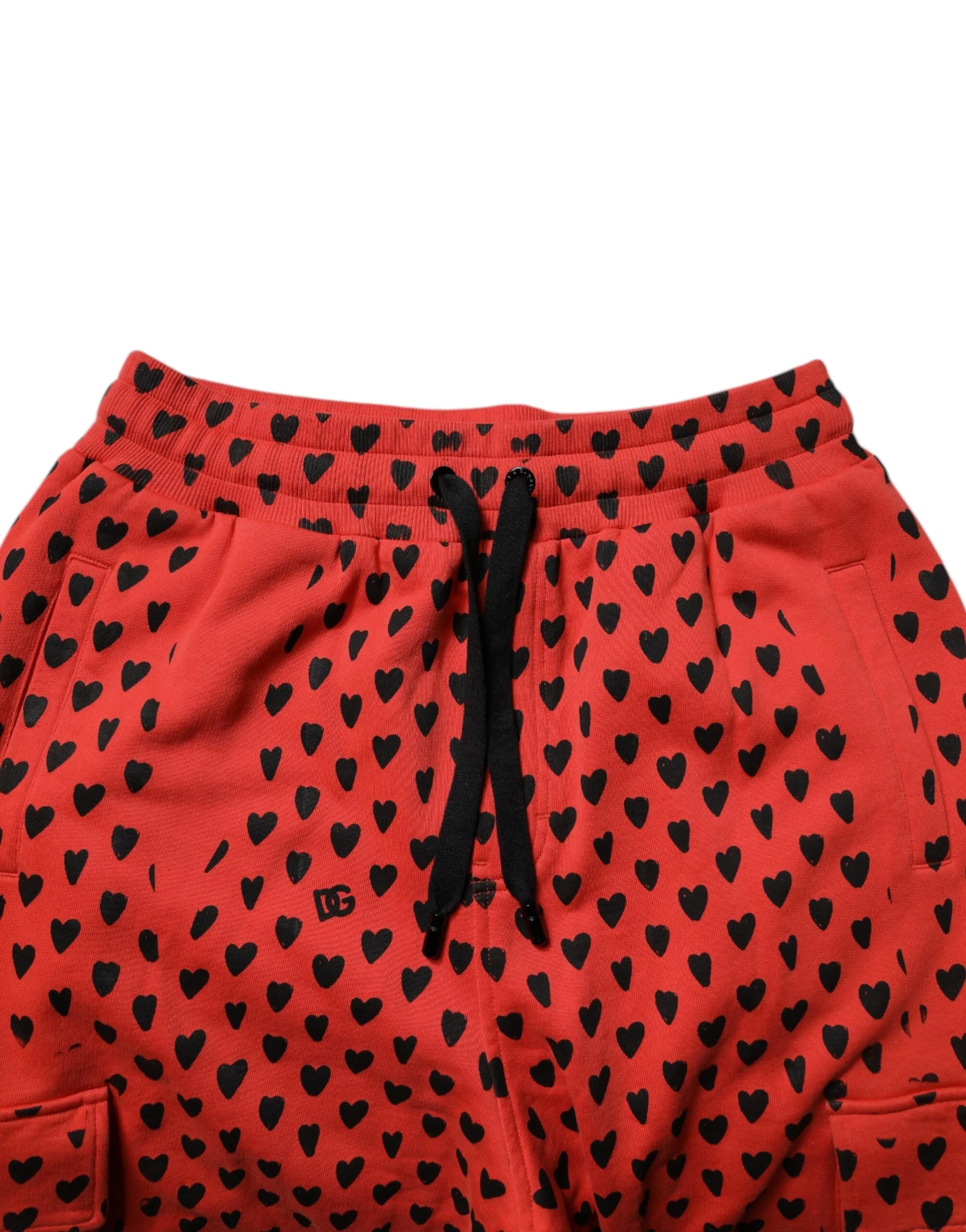 Red Hearts Cargo Jogger Men Sweatpants Pants