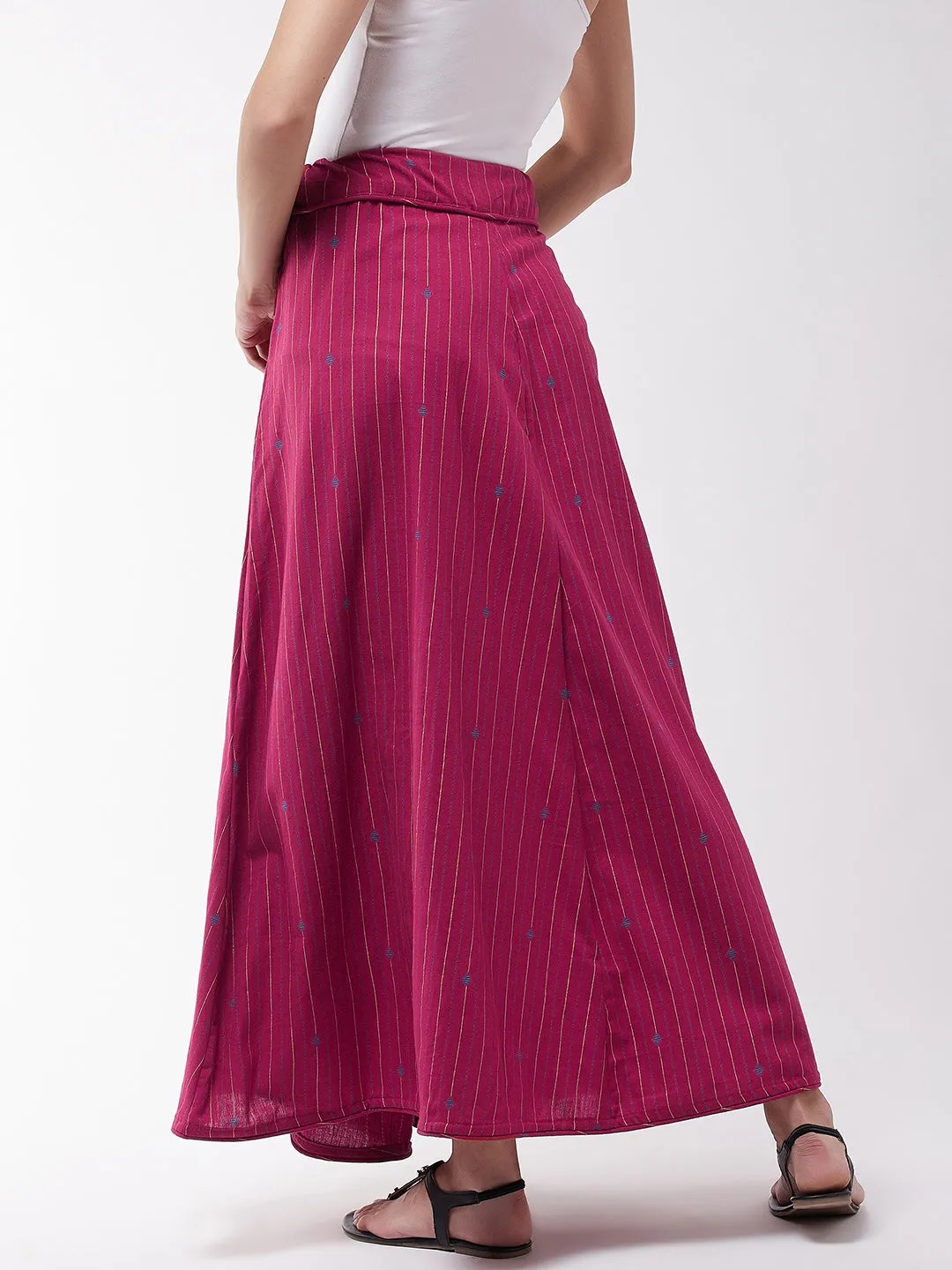 Red Stripe Skirt