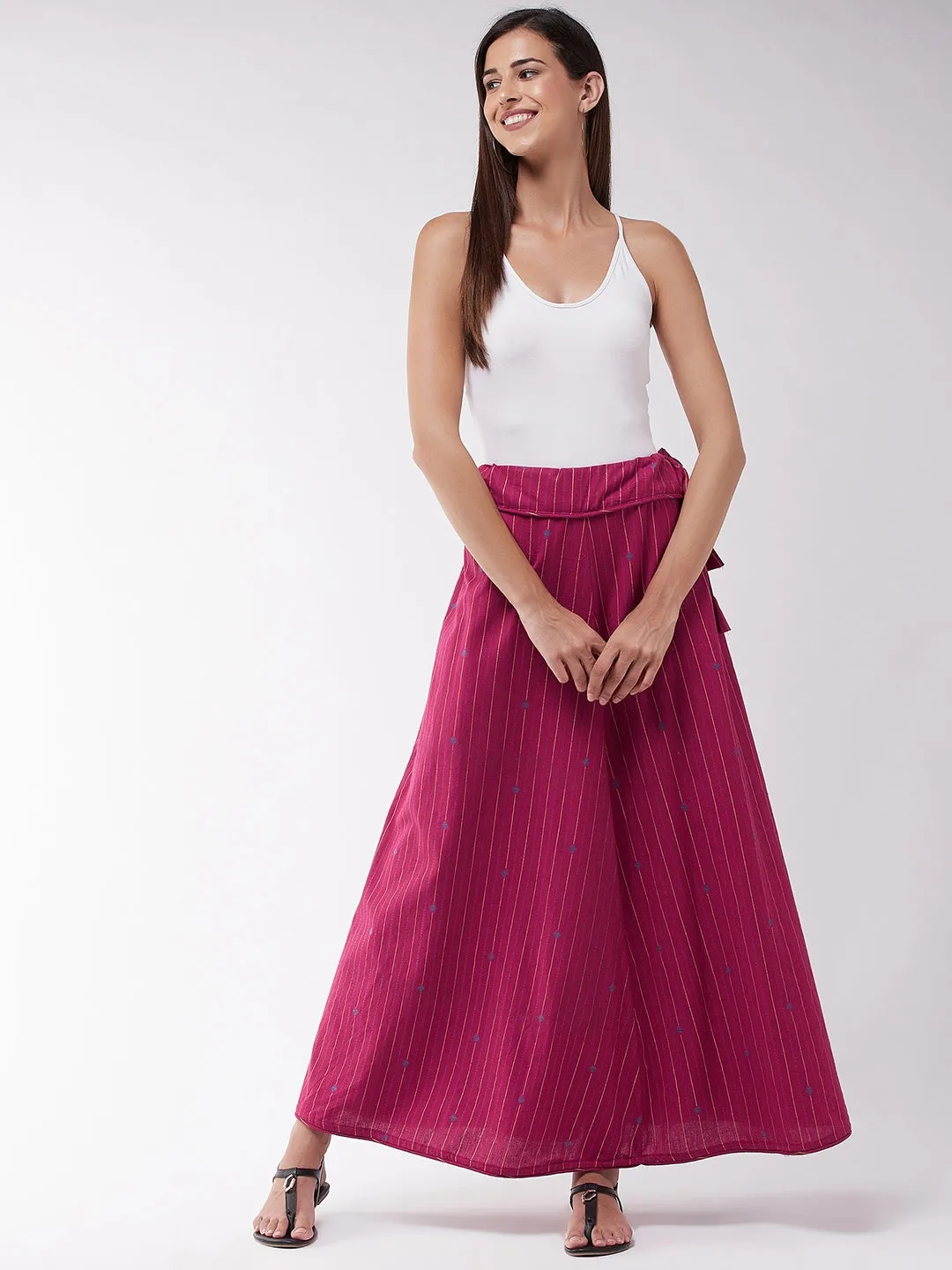Red Stripe Skirt