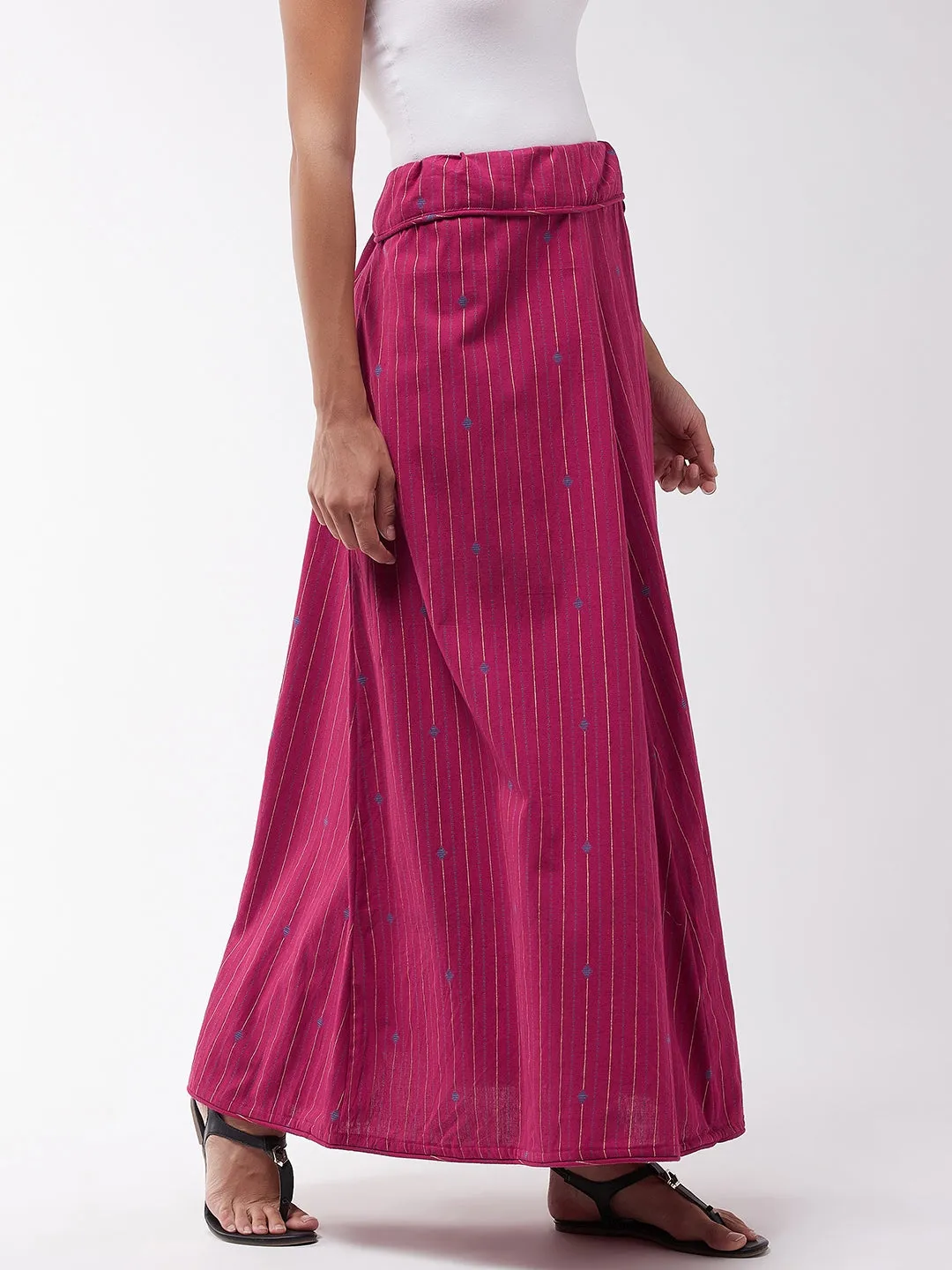 Red Stripe Skirt