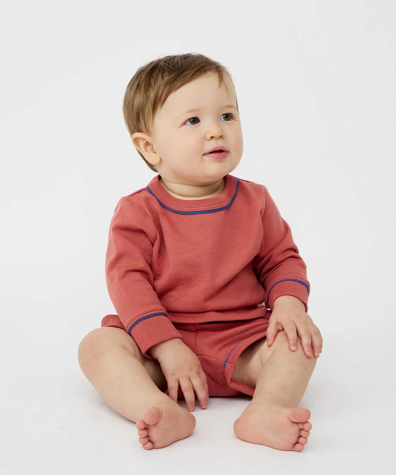 Remy Baby Sweatshirt, Nautical Red