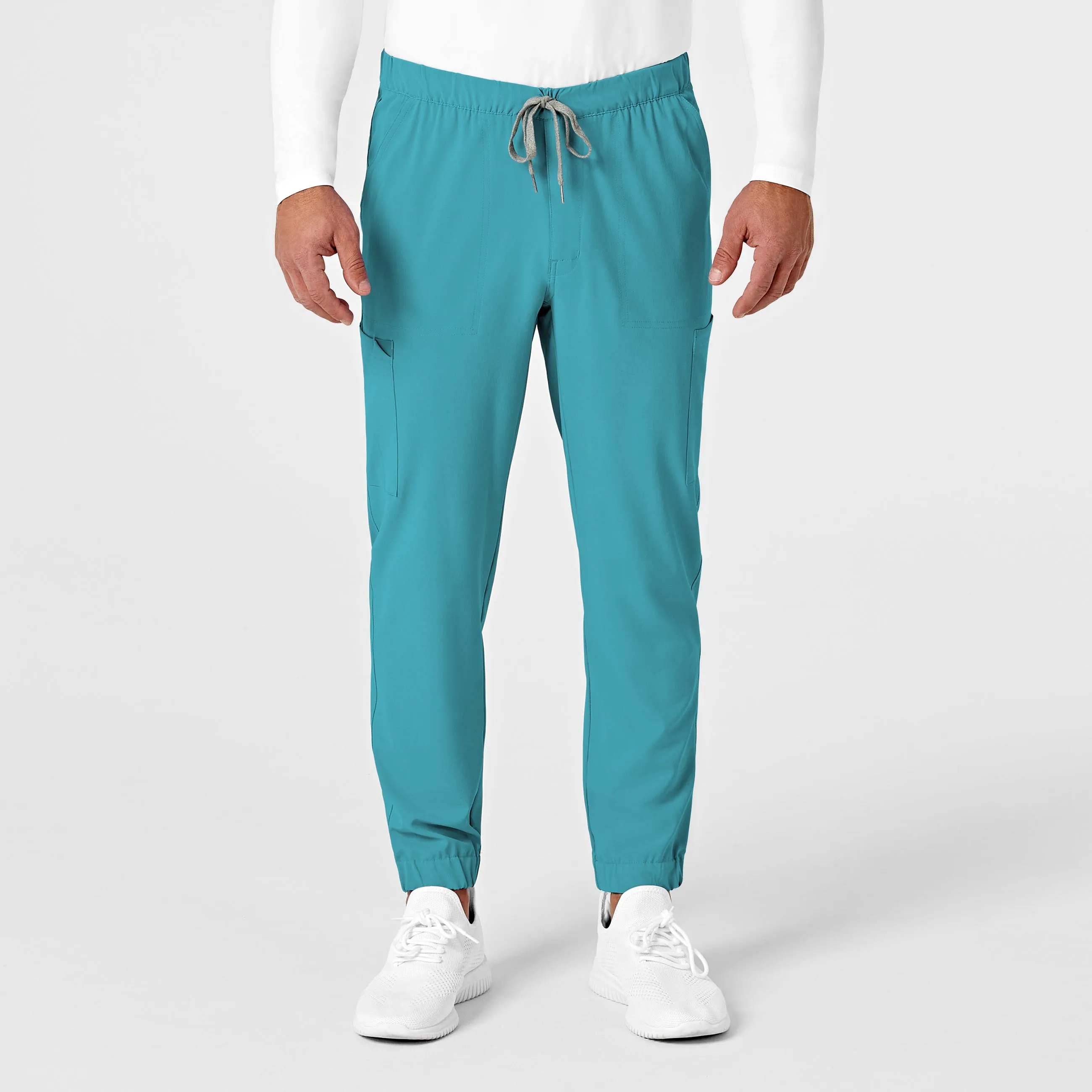 RENEW 5034 Men's Jogger Scrub Pants Teal Blue