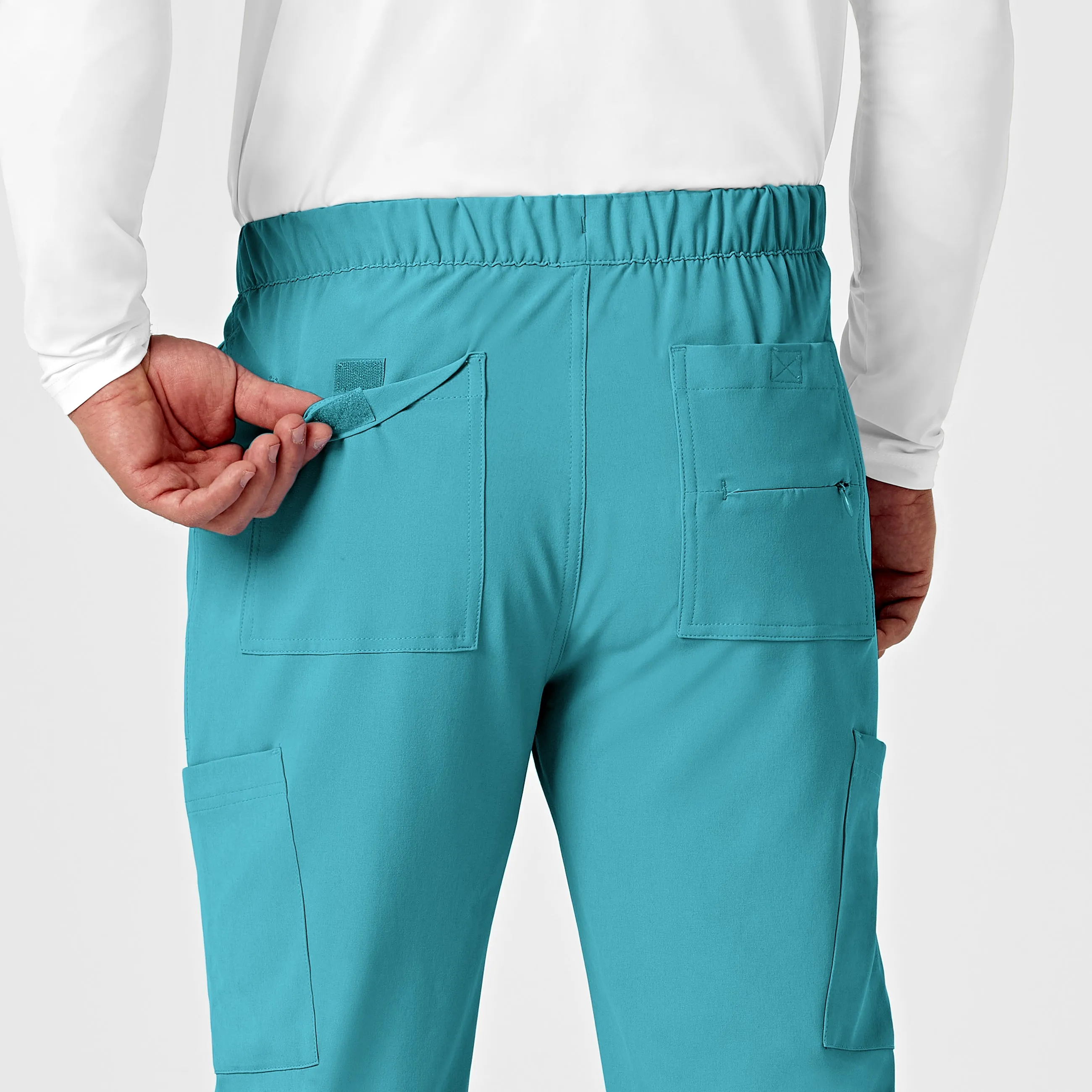 RENEW 5034 Men's Jogger Scrub Pants Teal Blue