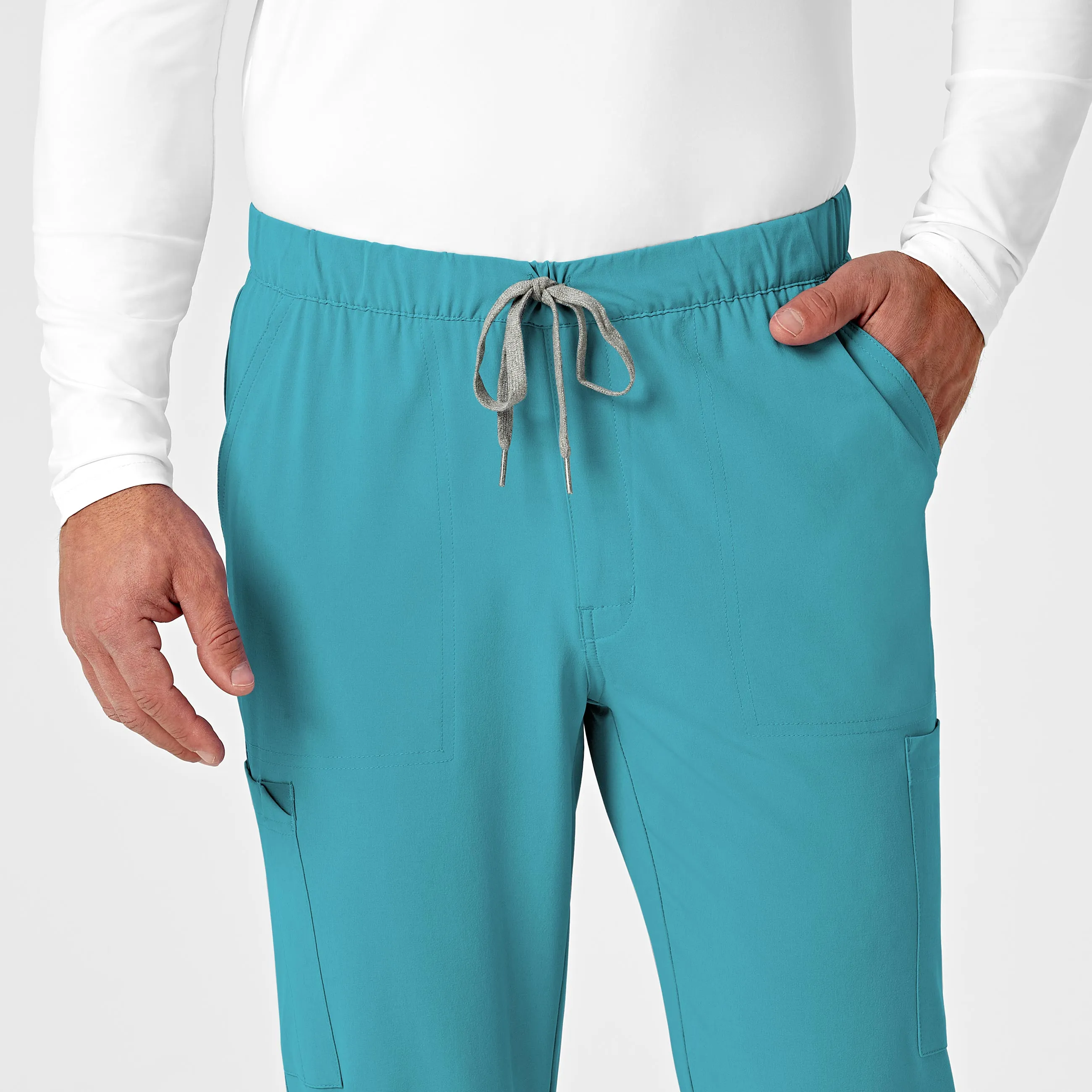 RENEW 5034 Men's Jogger Scrub Pants Teal Blue