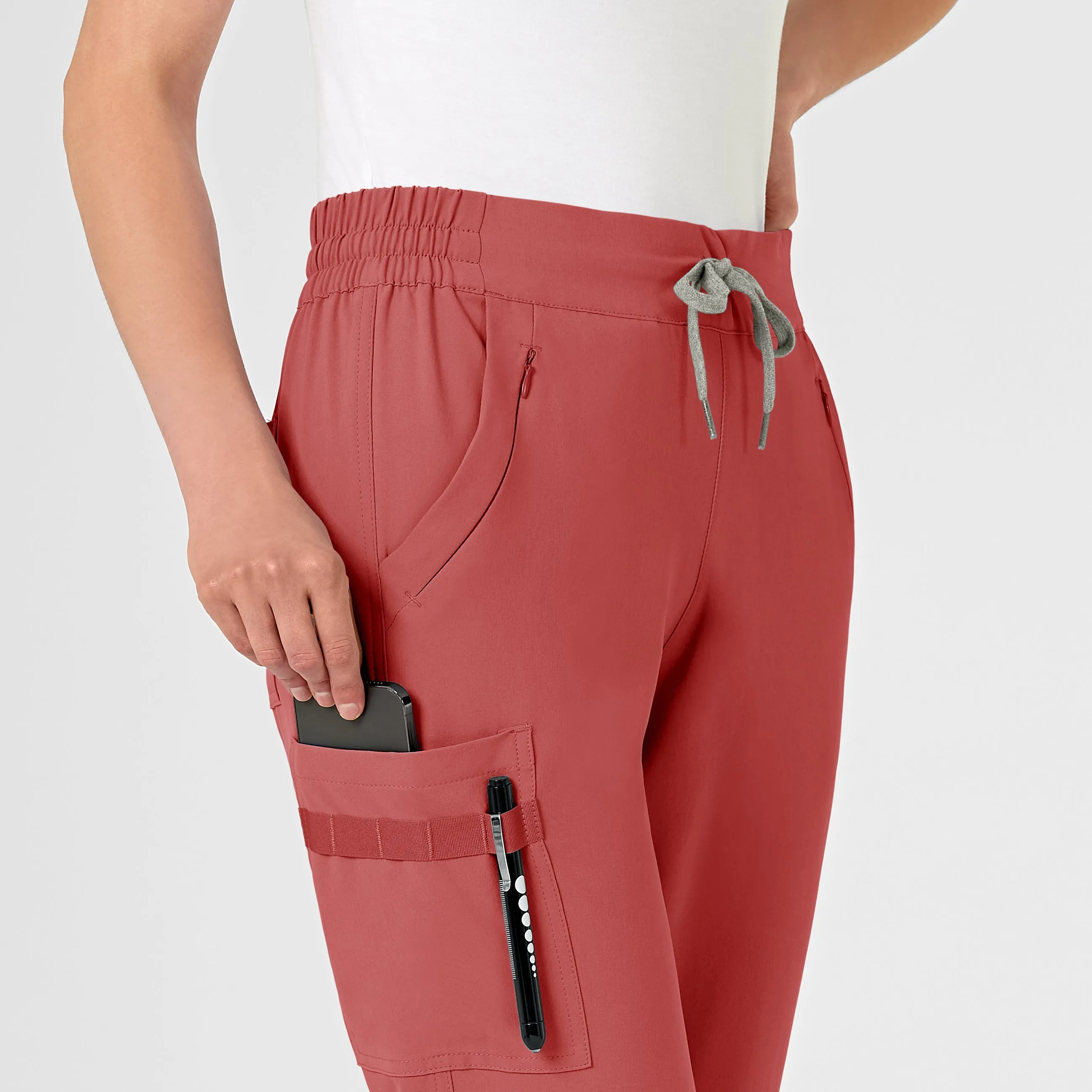 RENEW 5234 Jogger Scrub Pants Mineral Red